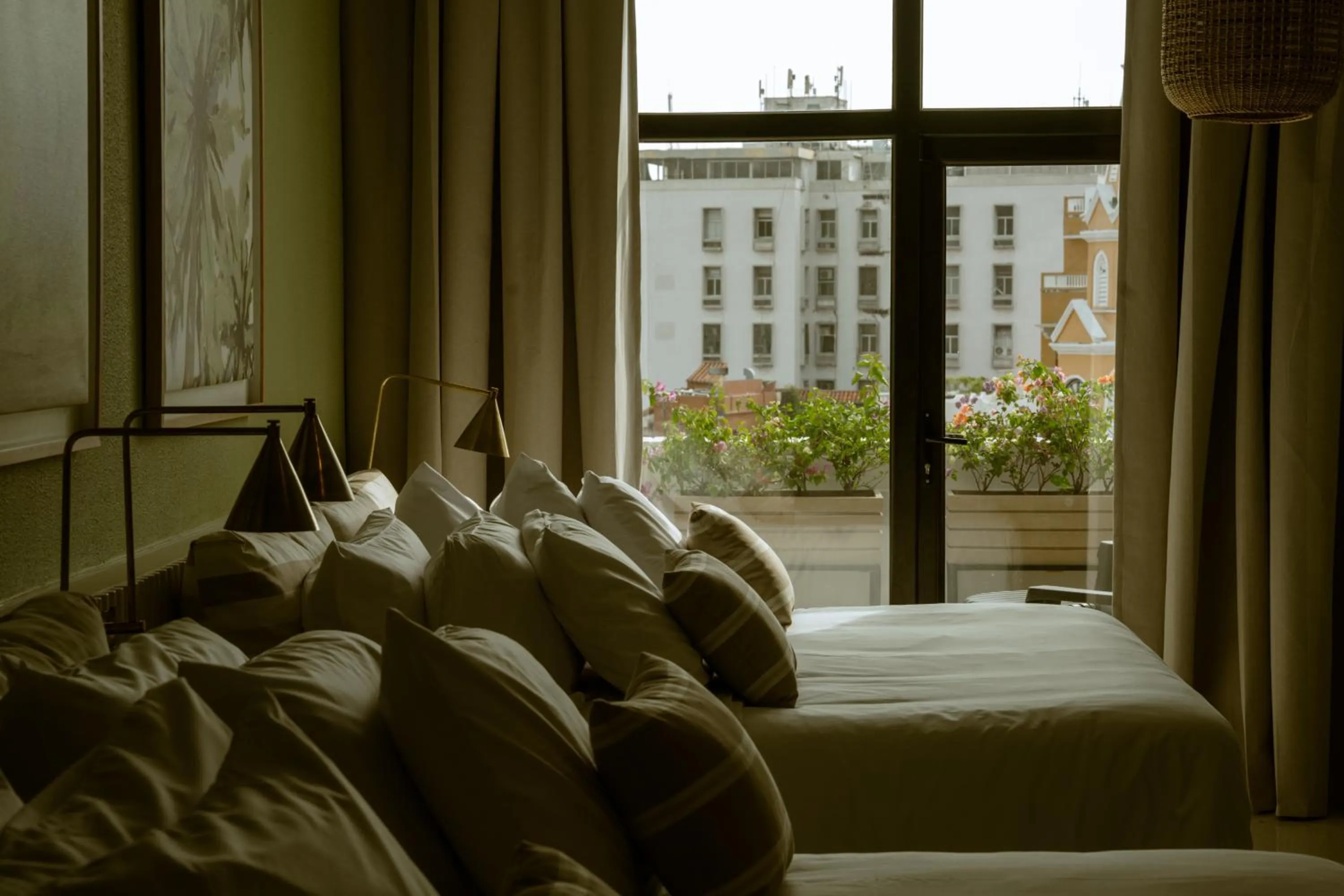 Bed in Terrazas Hotel Boutique