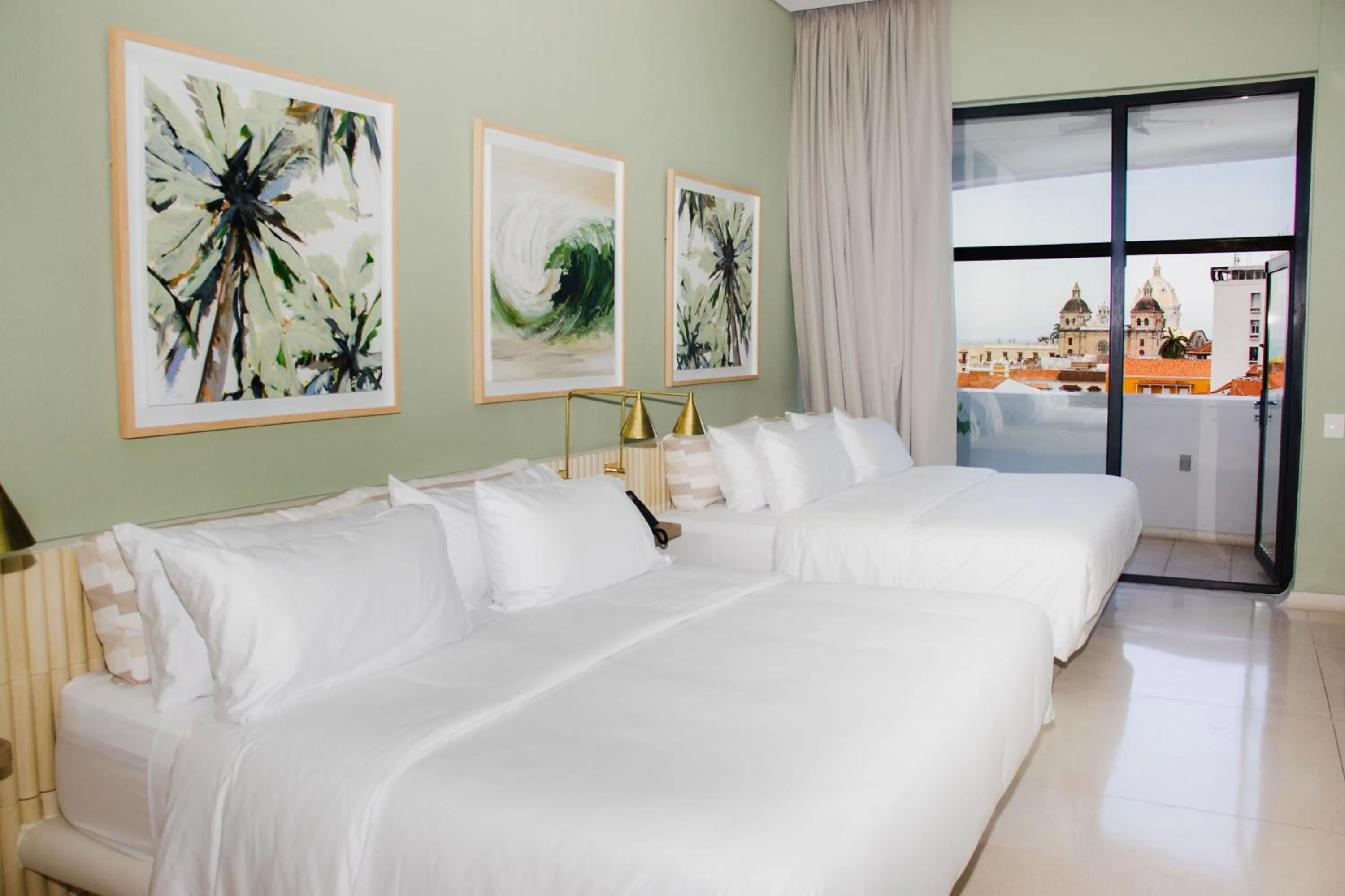 Bed in Terrazas Hotel Boutique