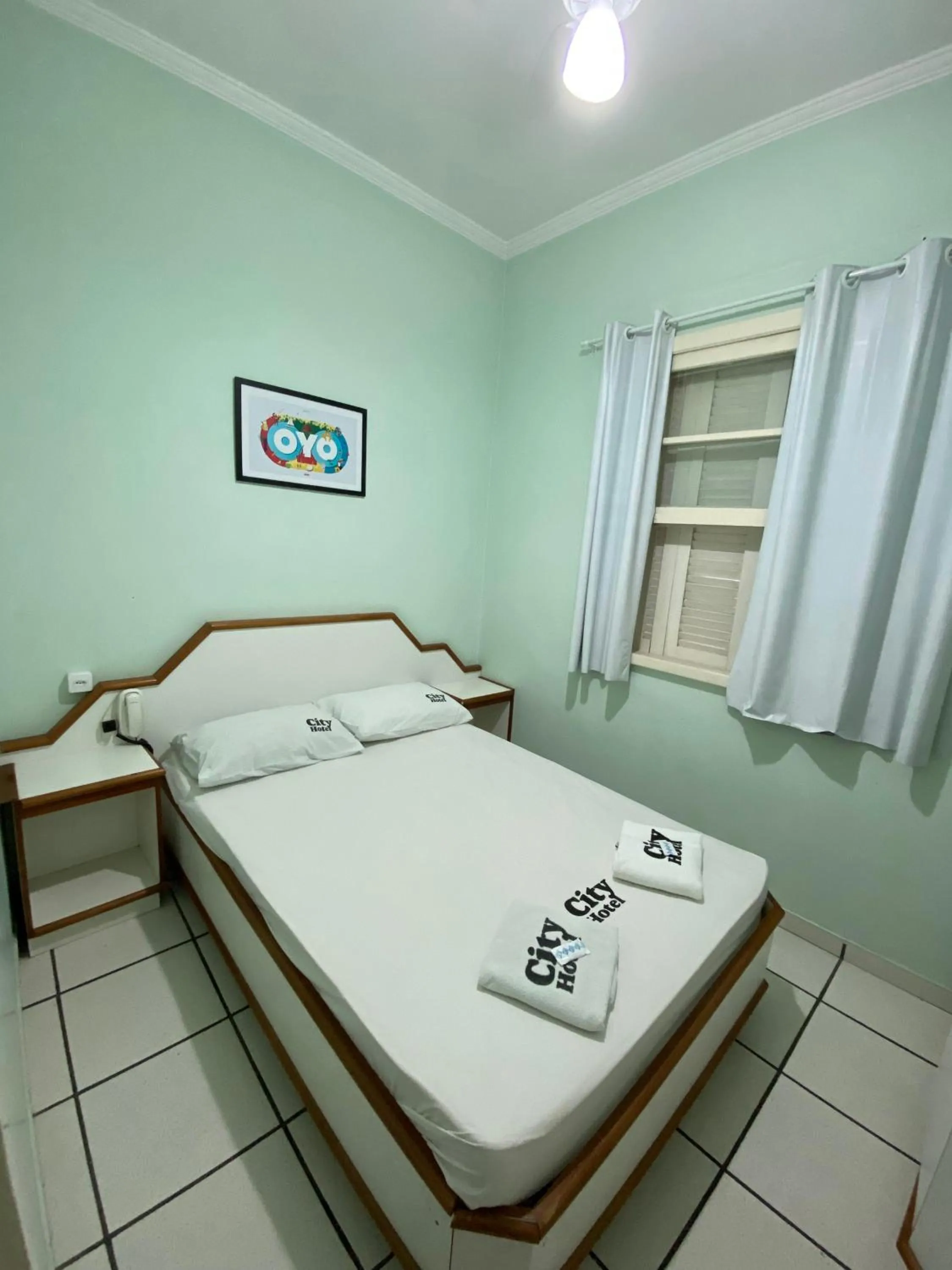 Bed in City Hotel, Curitiba