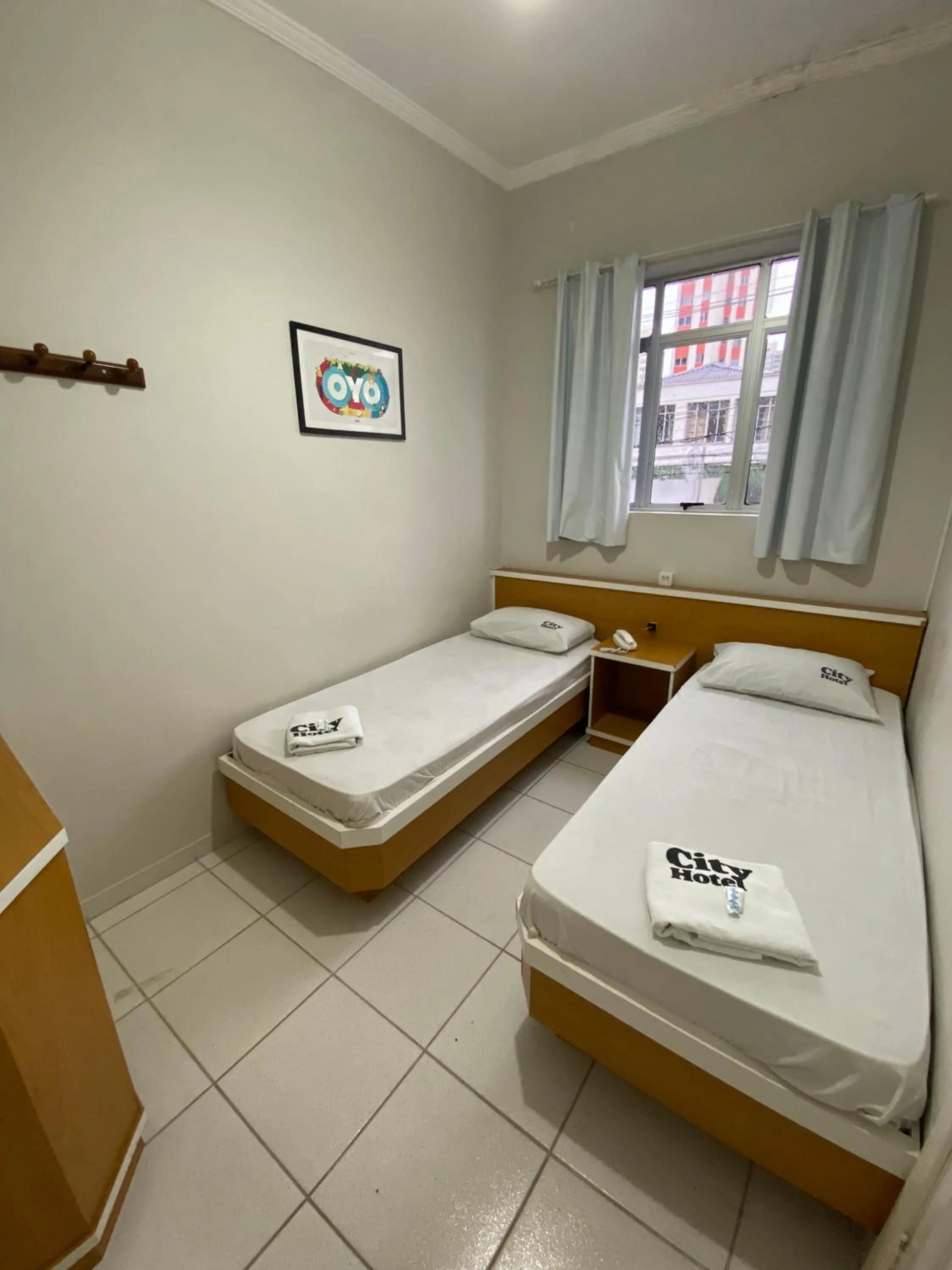 Bed in City Hotel, Curitiba