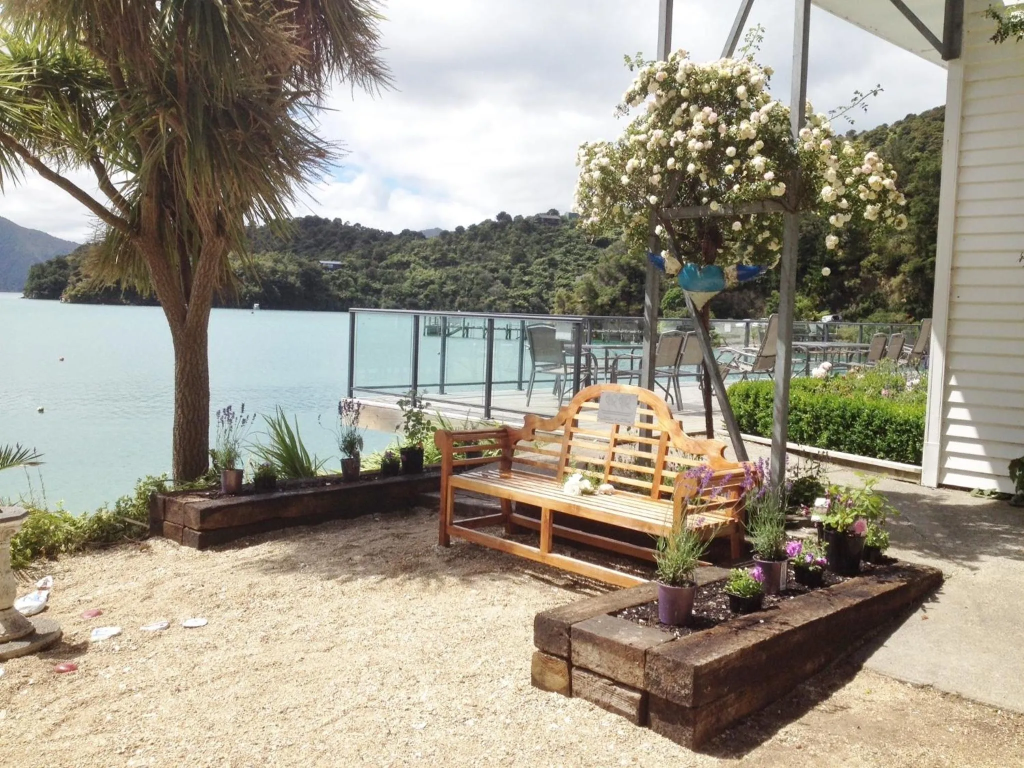 Garden view in Te Mahia Bay Resort