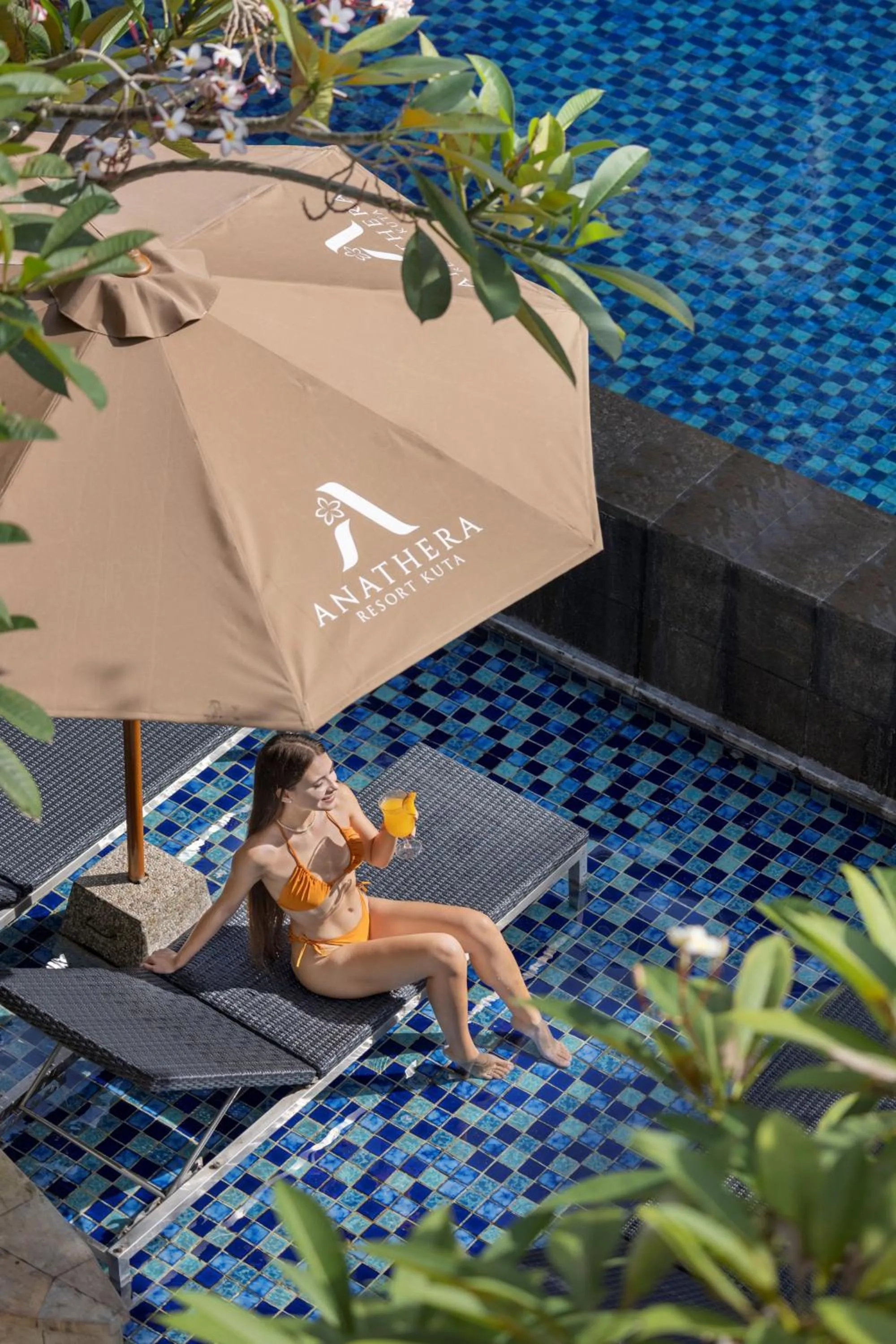 Pool view in Anathera Resort Kuta