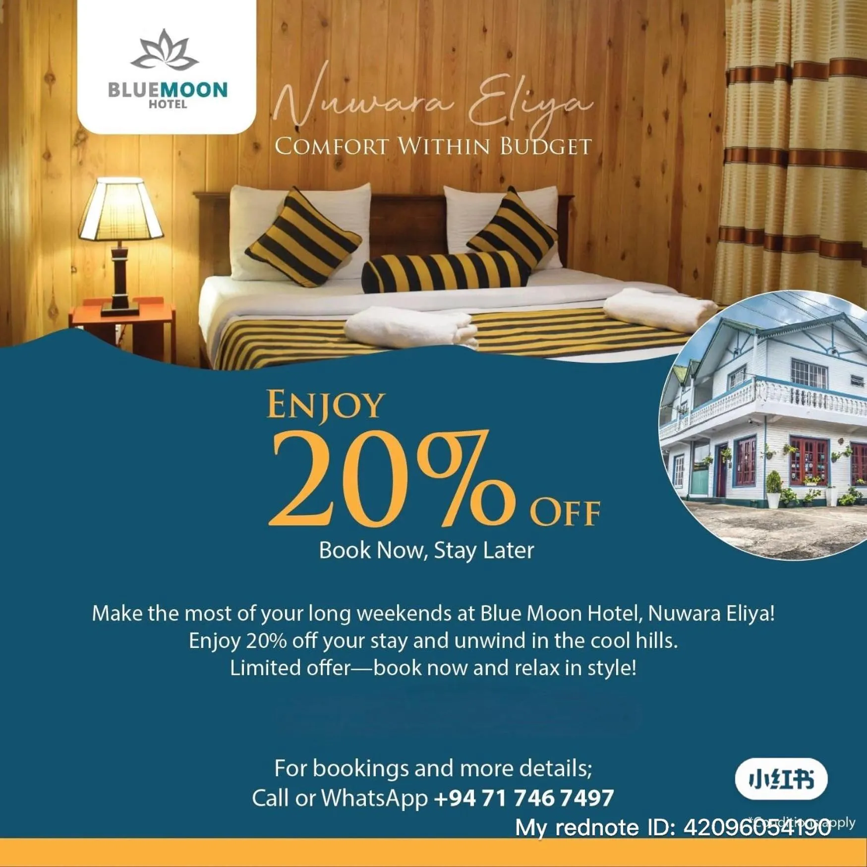 Property logo or sign in Blue Moon Hotel