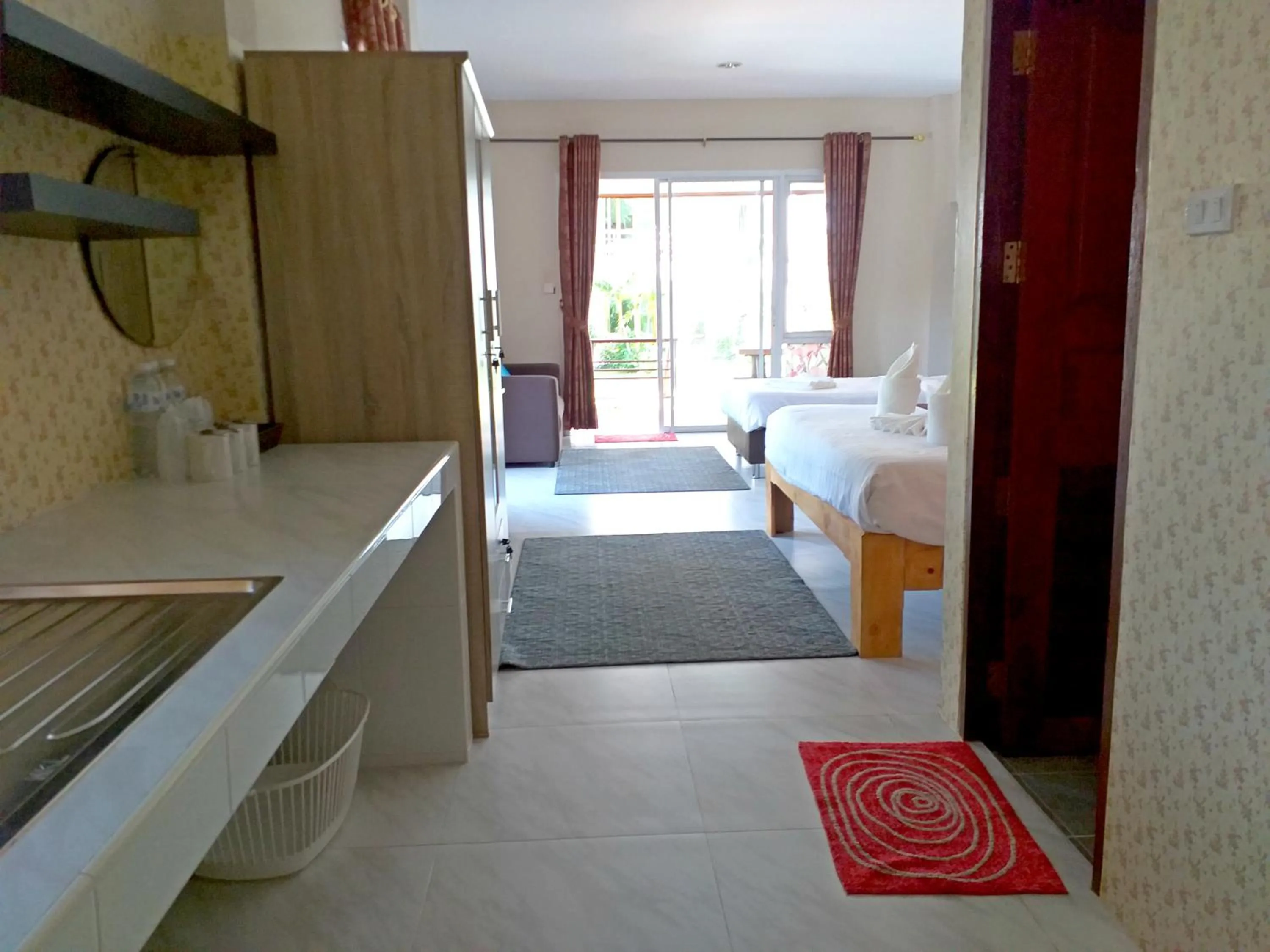 Coffee/tea facilities, Bed in The Ford SunSet Beach Resort