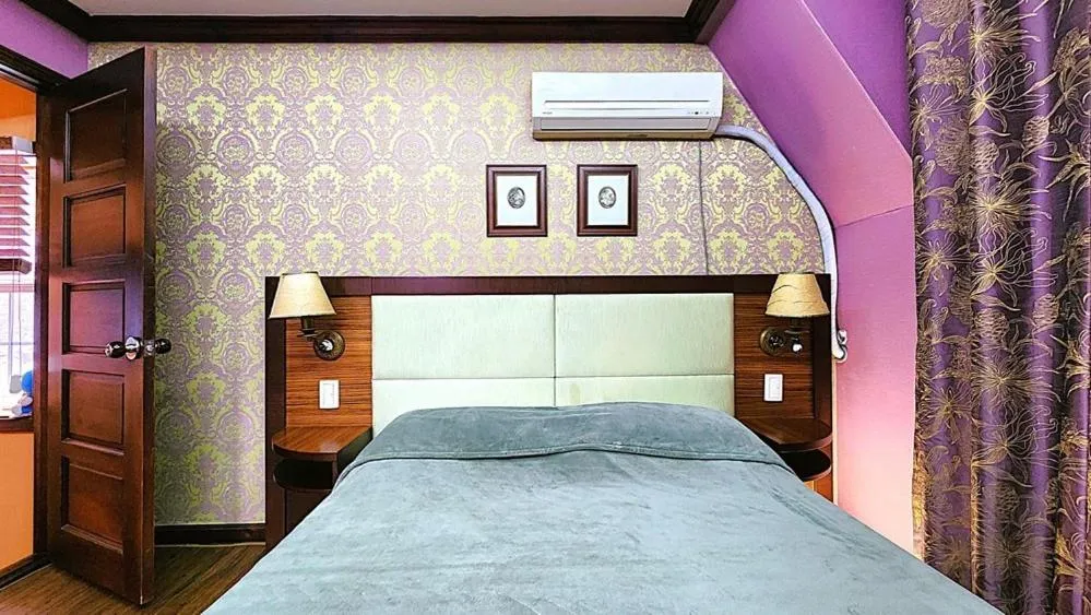 Bed in Pyeongchang Pension Dorothy