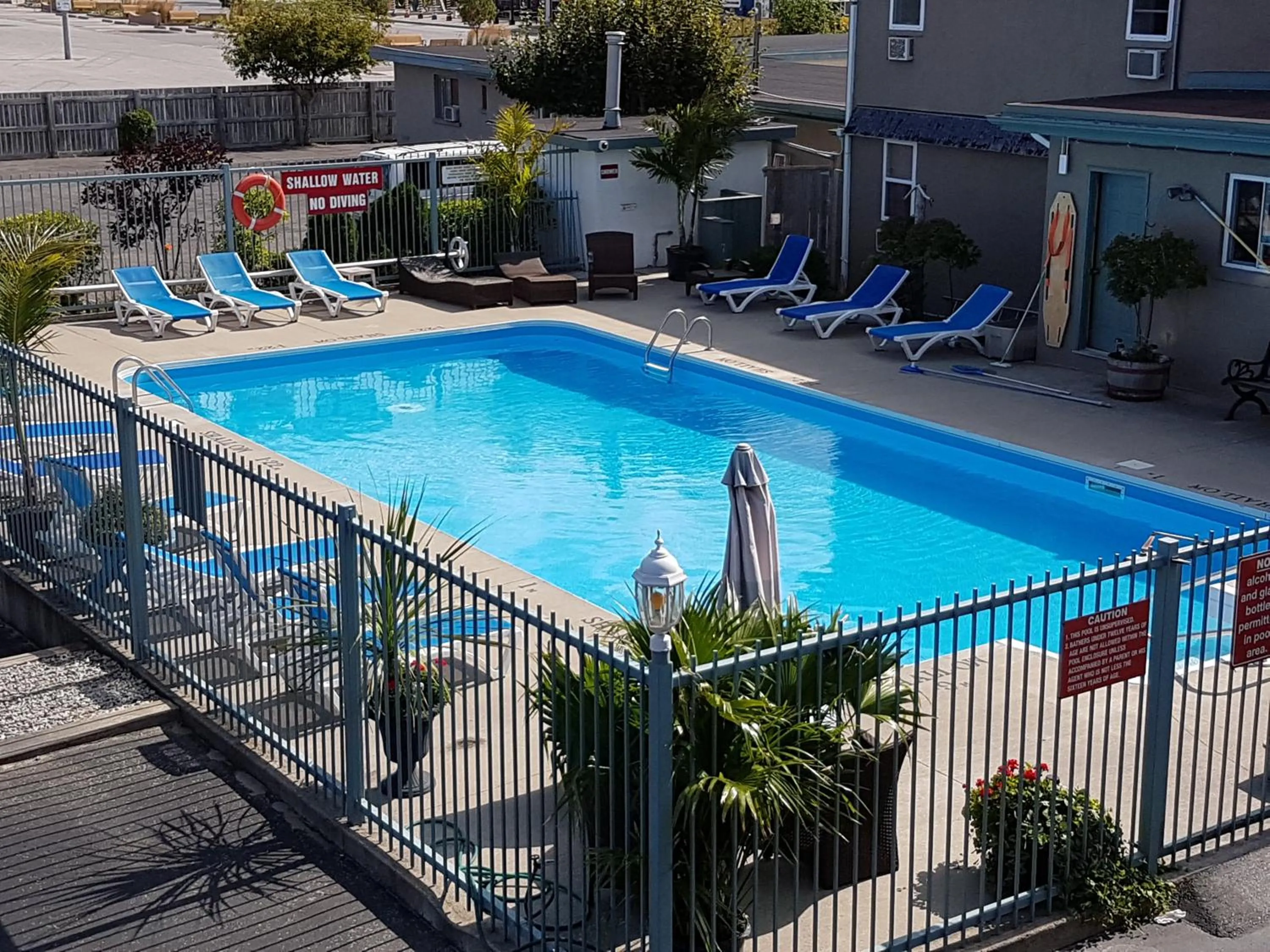 Swimming pool in Lakeview Resort Motel