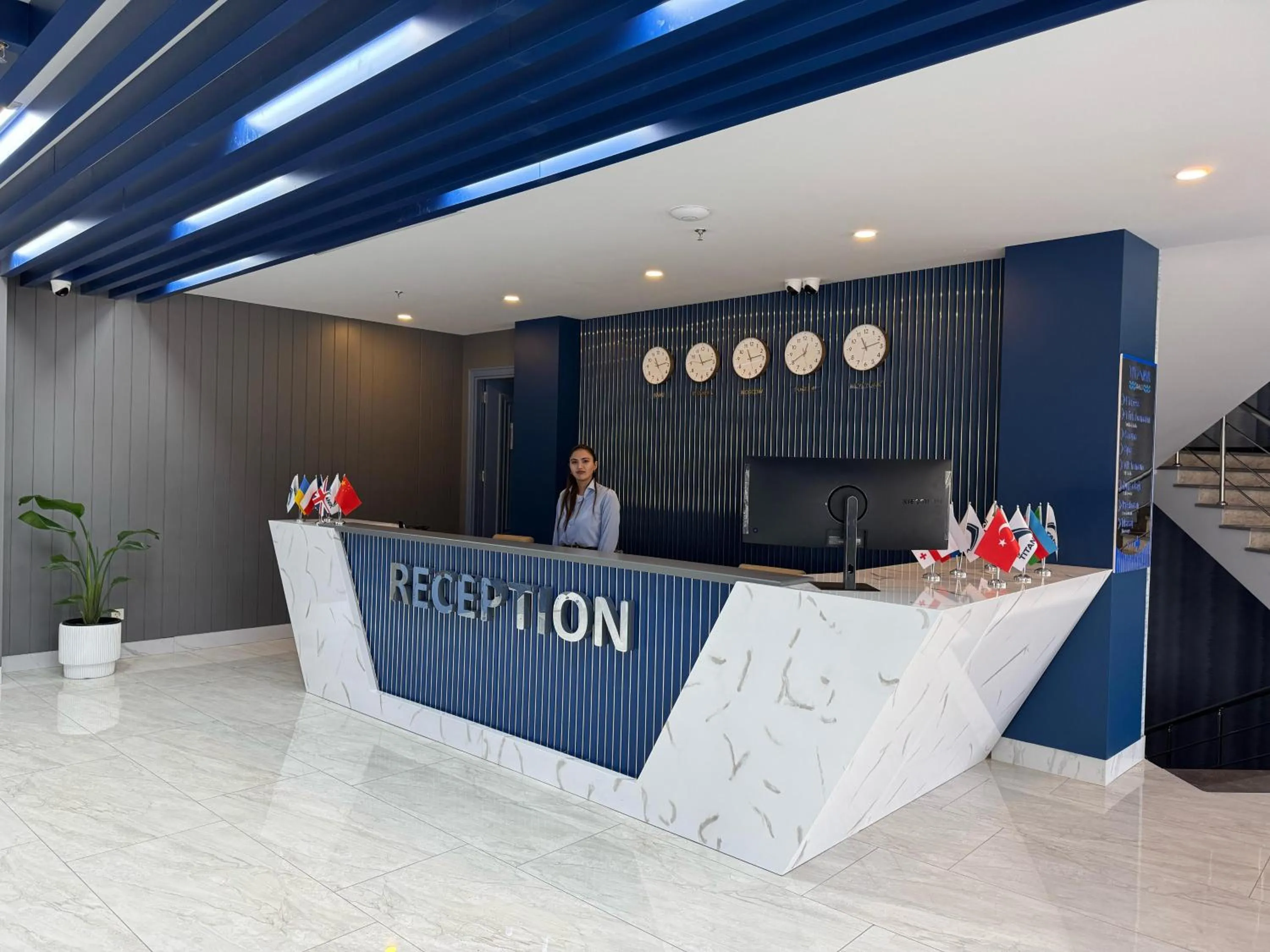 Lobby or reception in Titanik Baku