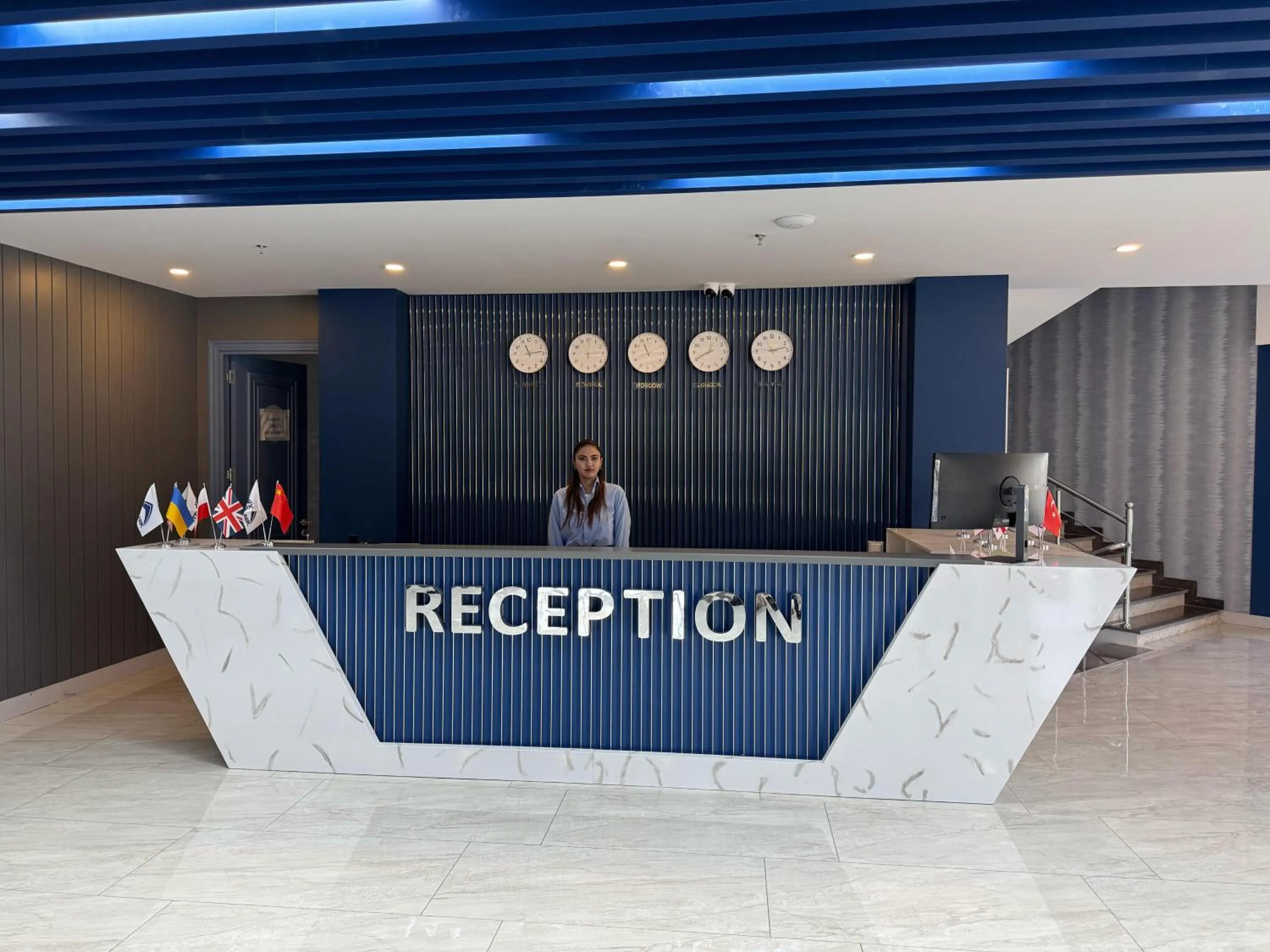 Lobby or reception in Titanik Baku