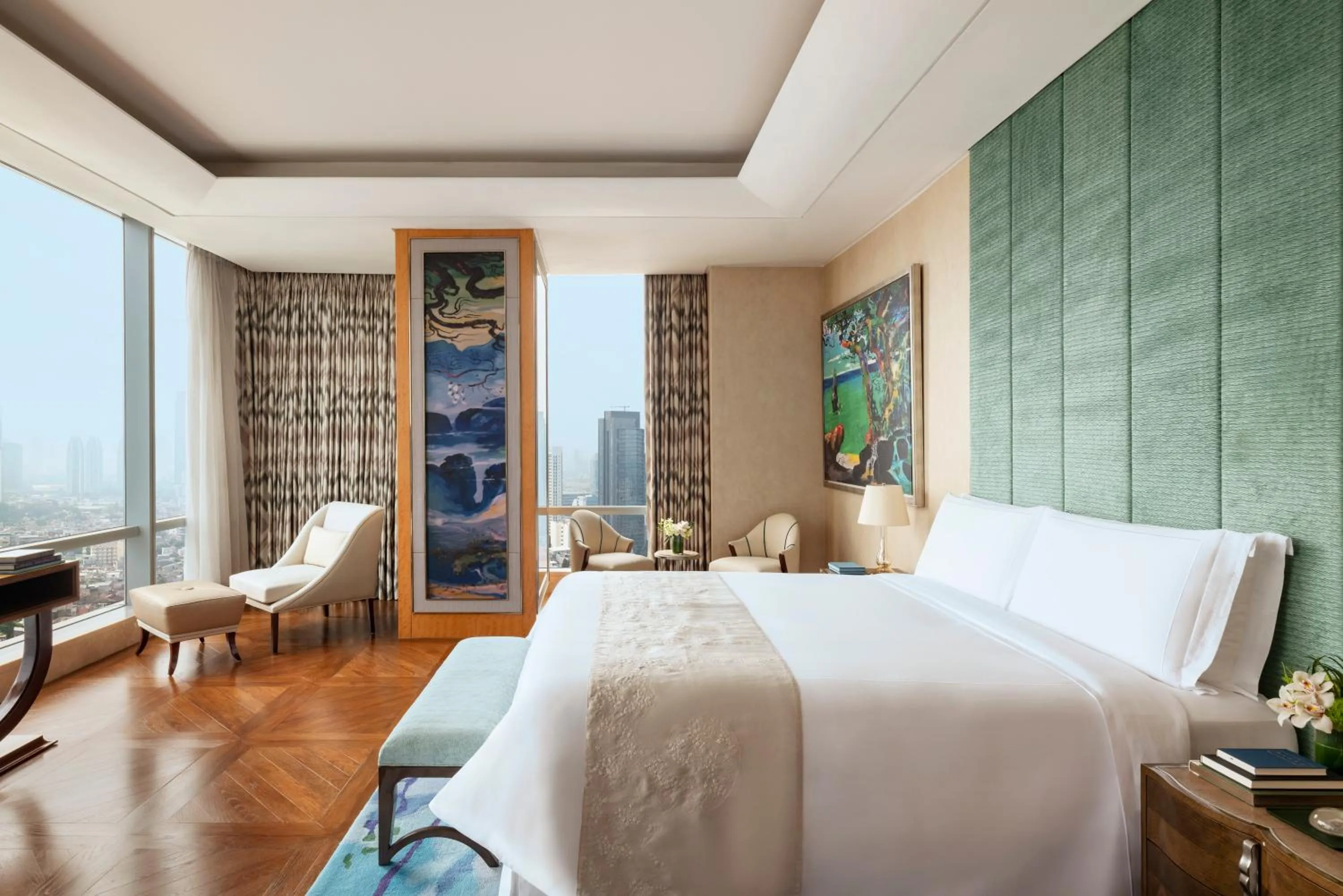 Bedroom, Bed in Raffles Jakarta