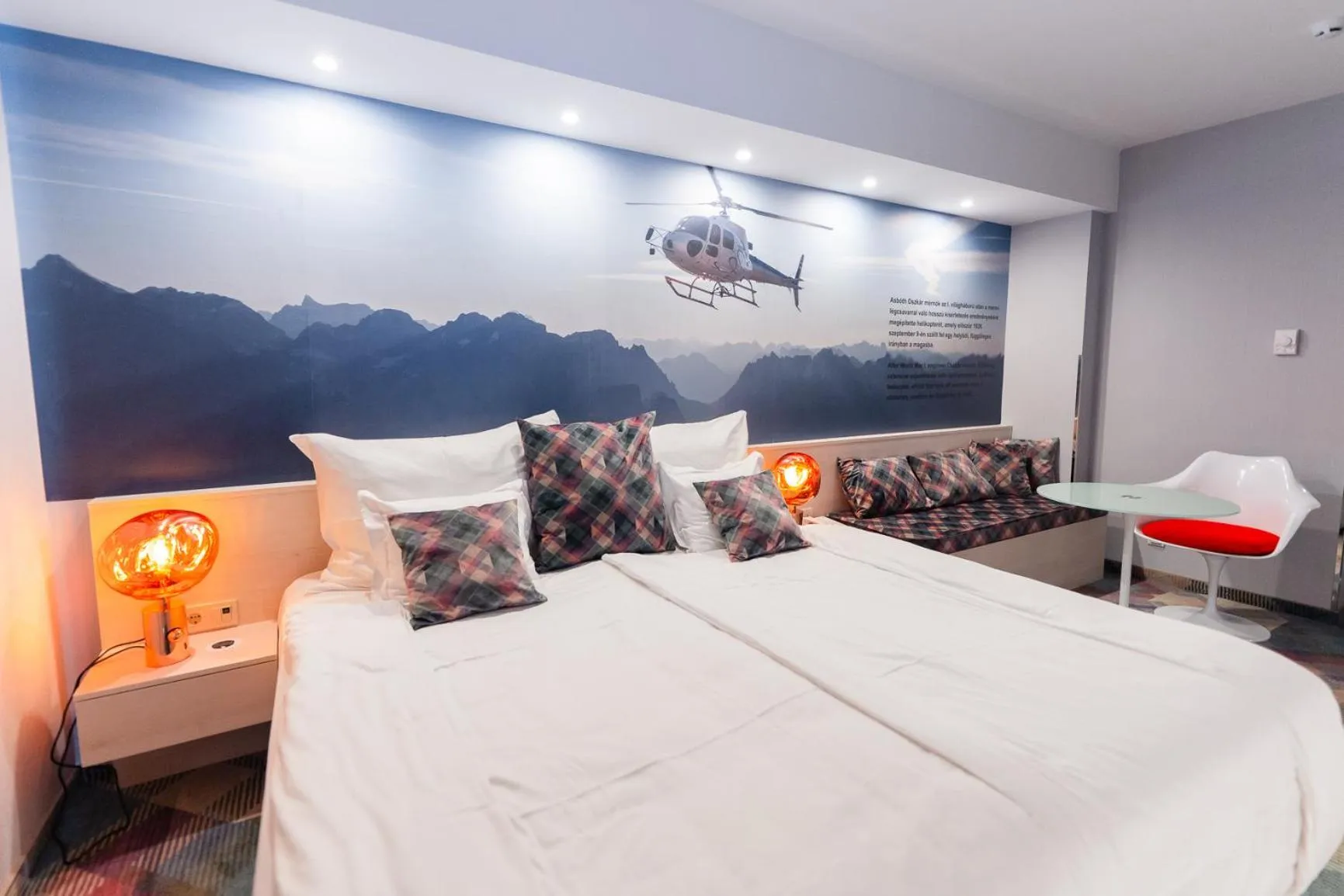 Bed in Science Hotel