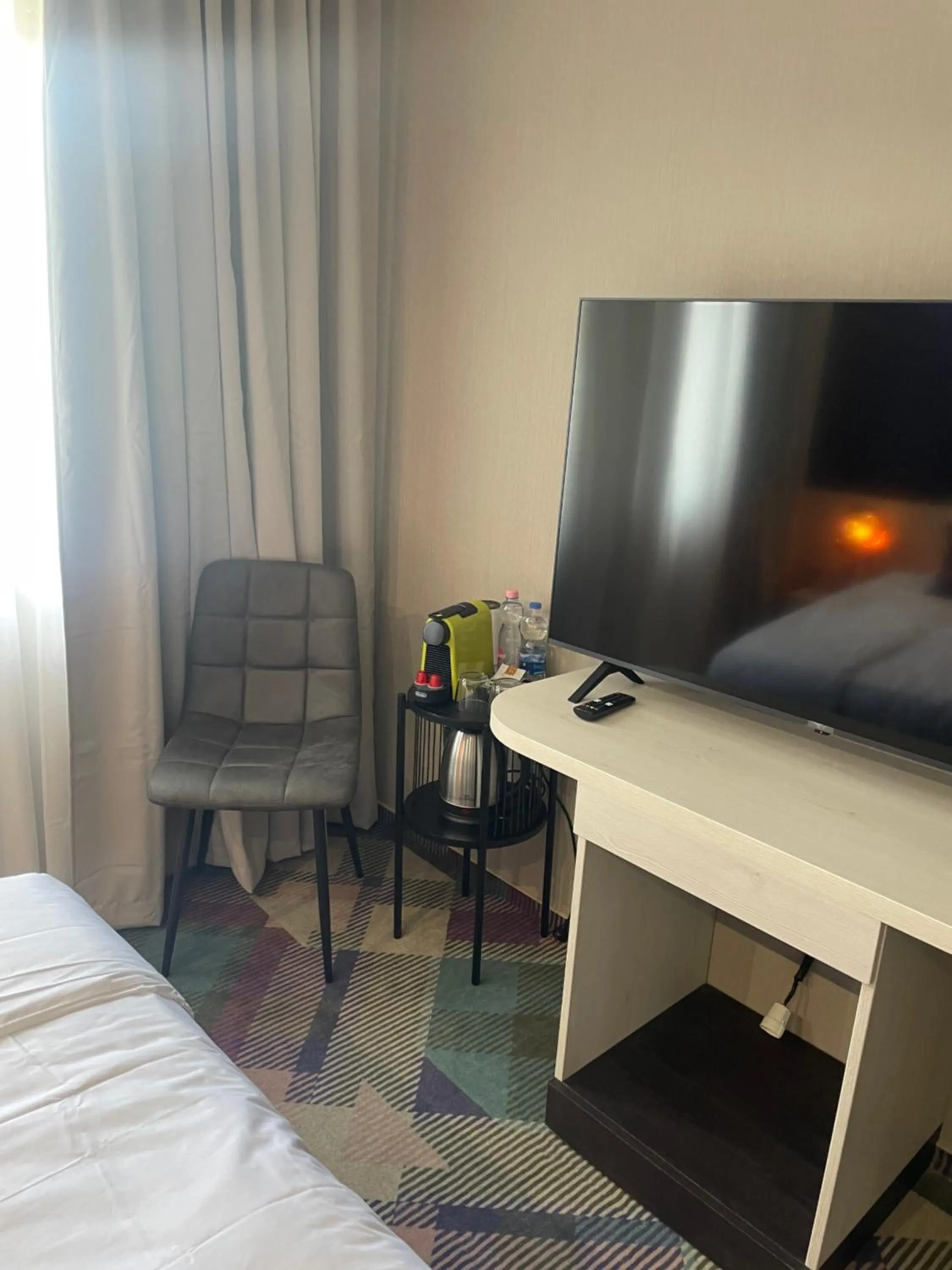 Bed in Science Hotel