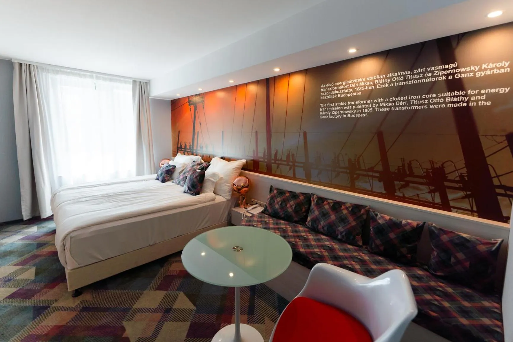 Bed in Science Hotel