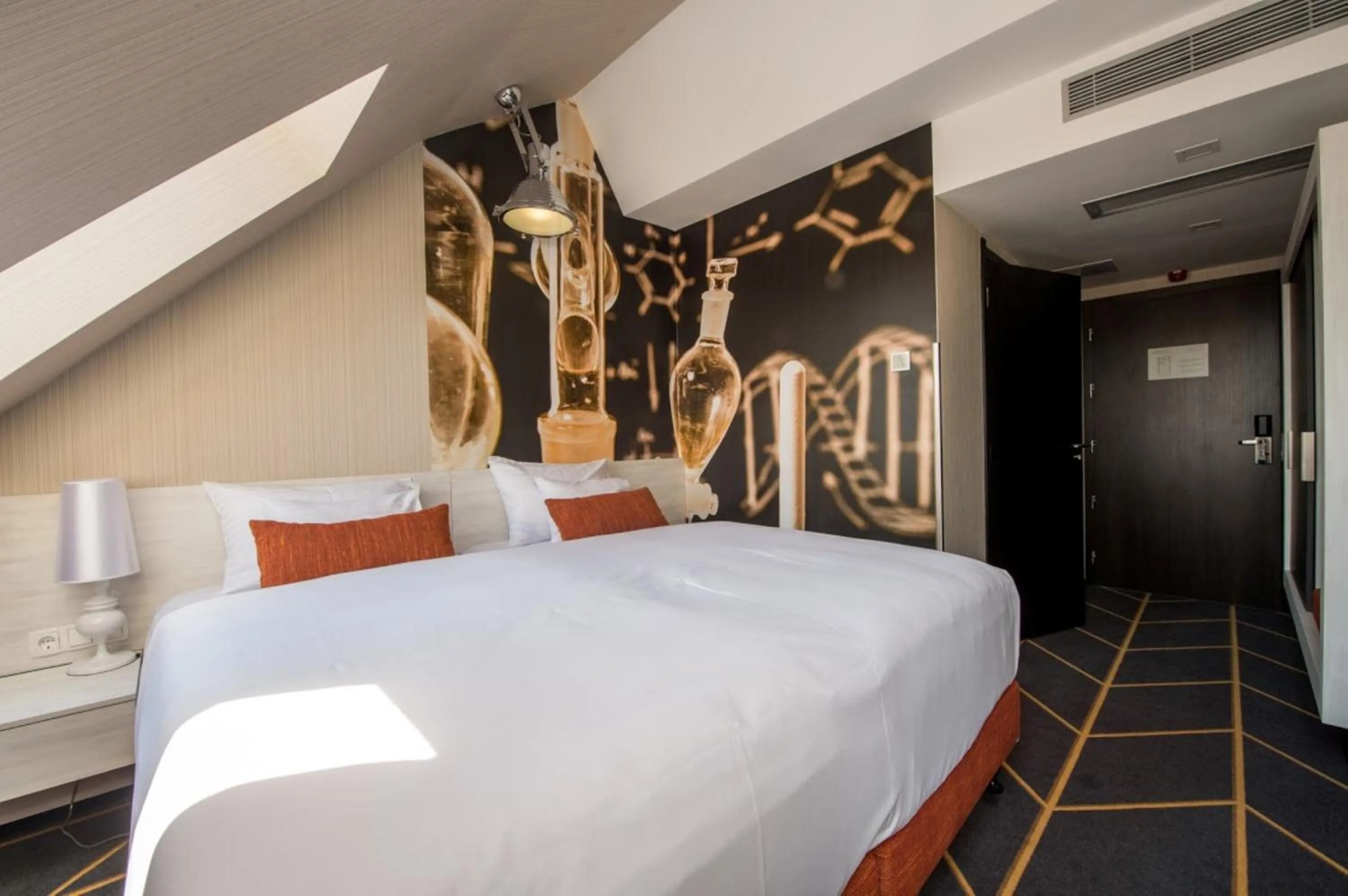 Bedroom, Bed in Science Hotel