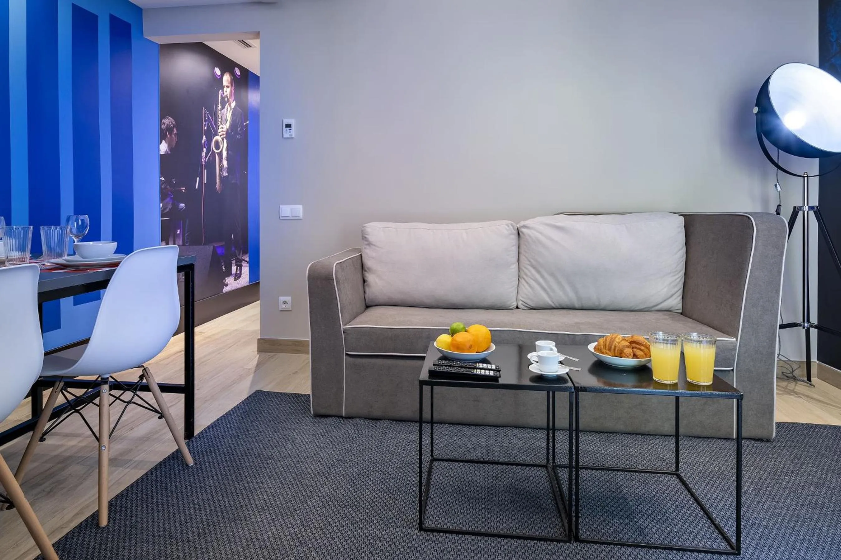 Living room in Habitat Apartments Cool Jazz