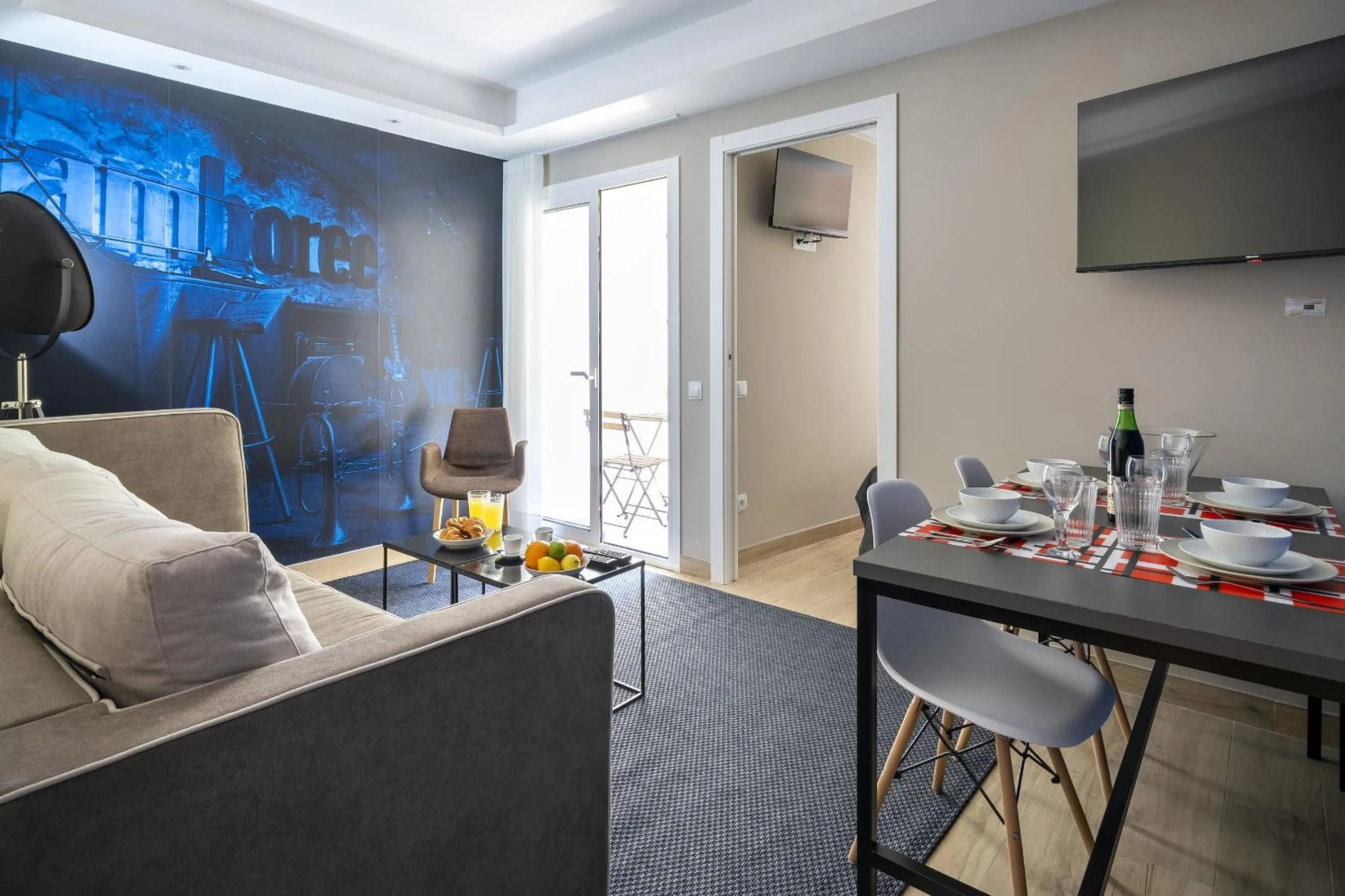 Living room in Habitat Apartments Cool Jazz