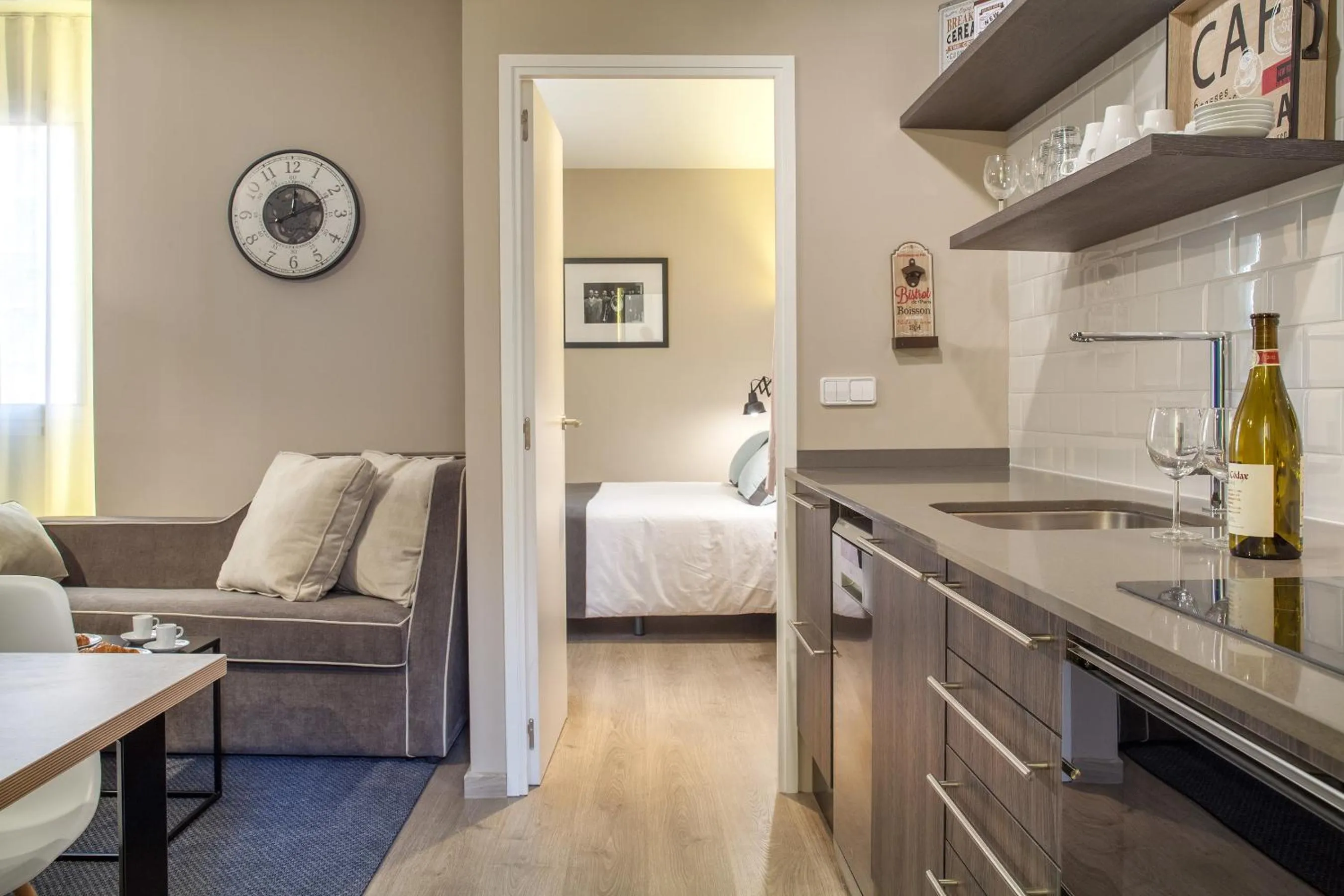 Living room in Habitat Apartments Cool Jazz