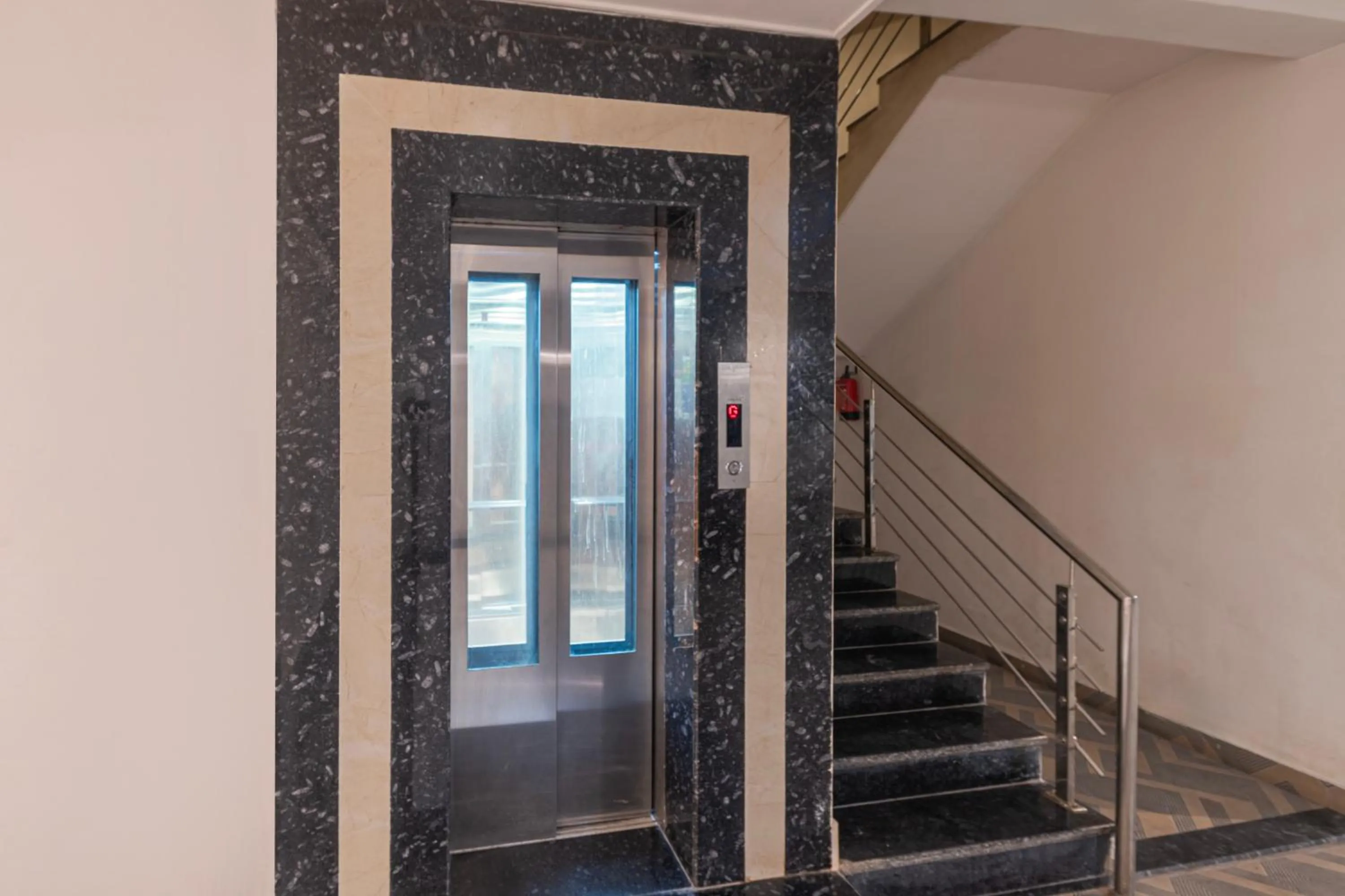 elevator in Treebo Raj Palace