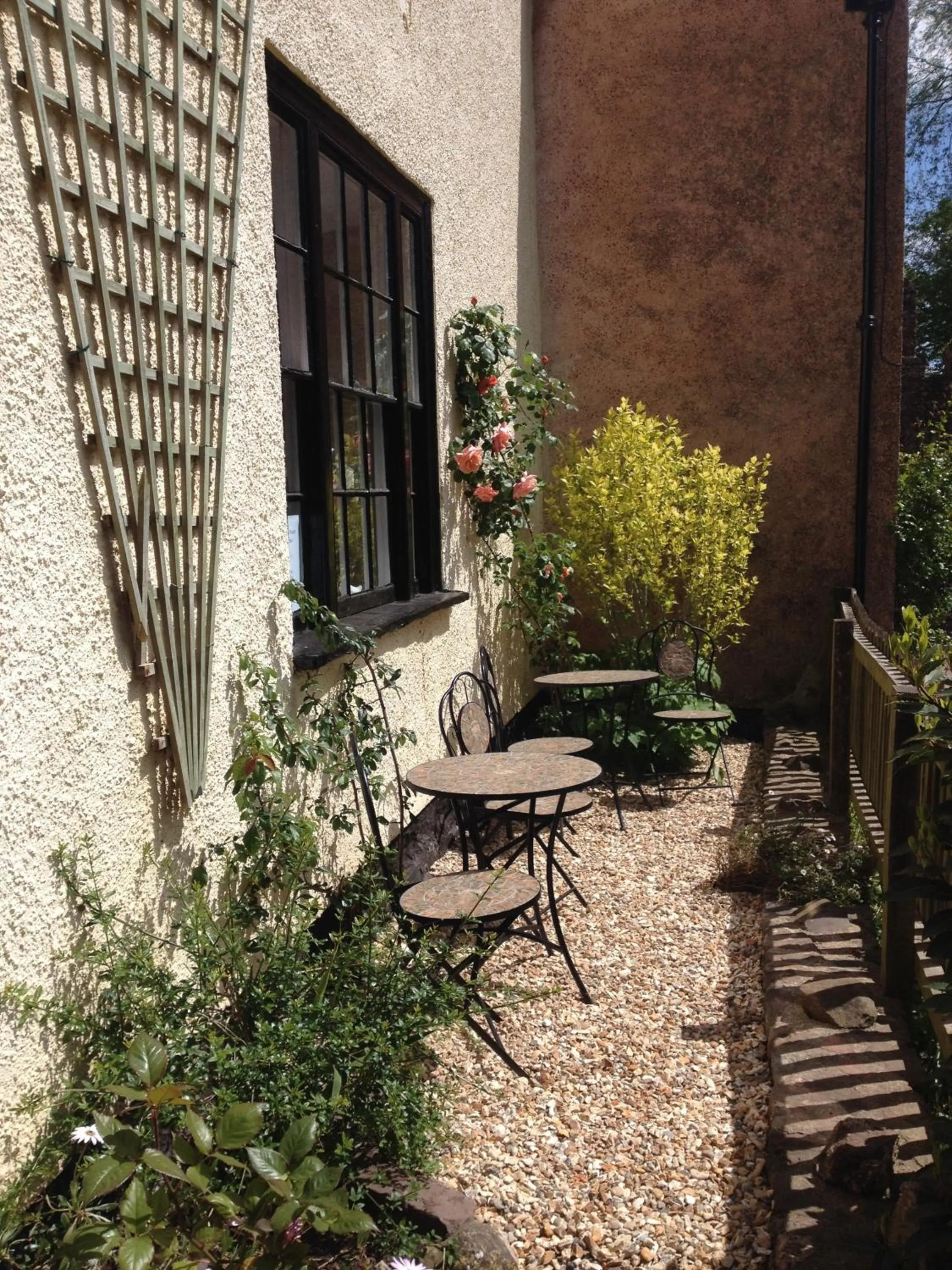 Seating area in Dunster Mill House