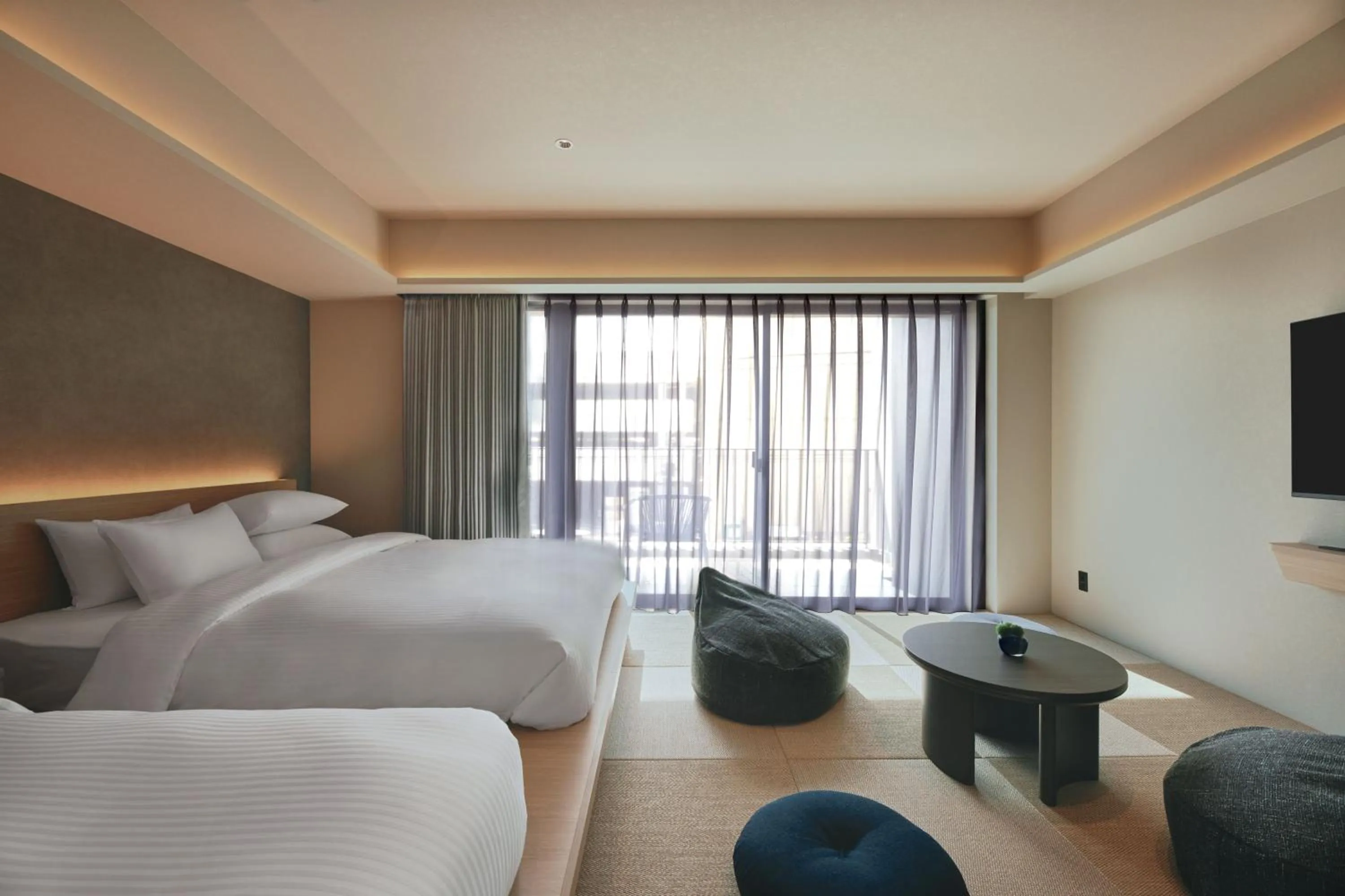 Living room, Bed in edit x seven FUJI GOTEMBA