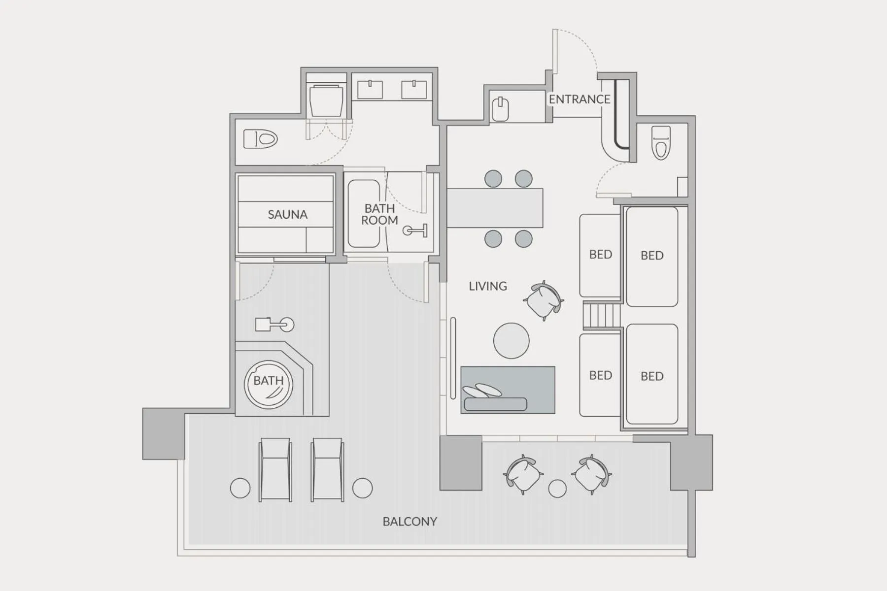 Floor plan in edit x seven FUJI GOTEMBA