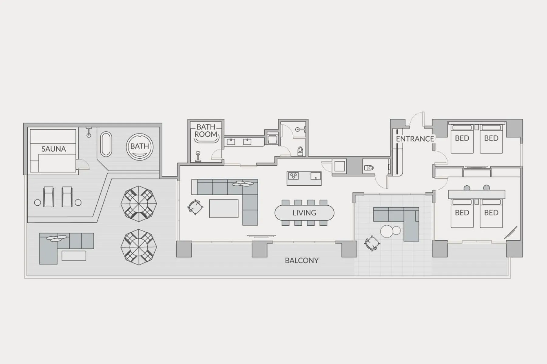Floor plan in edit x seven FUJI GOTEMBA