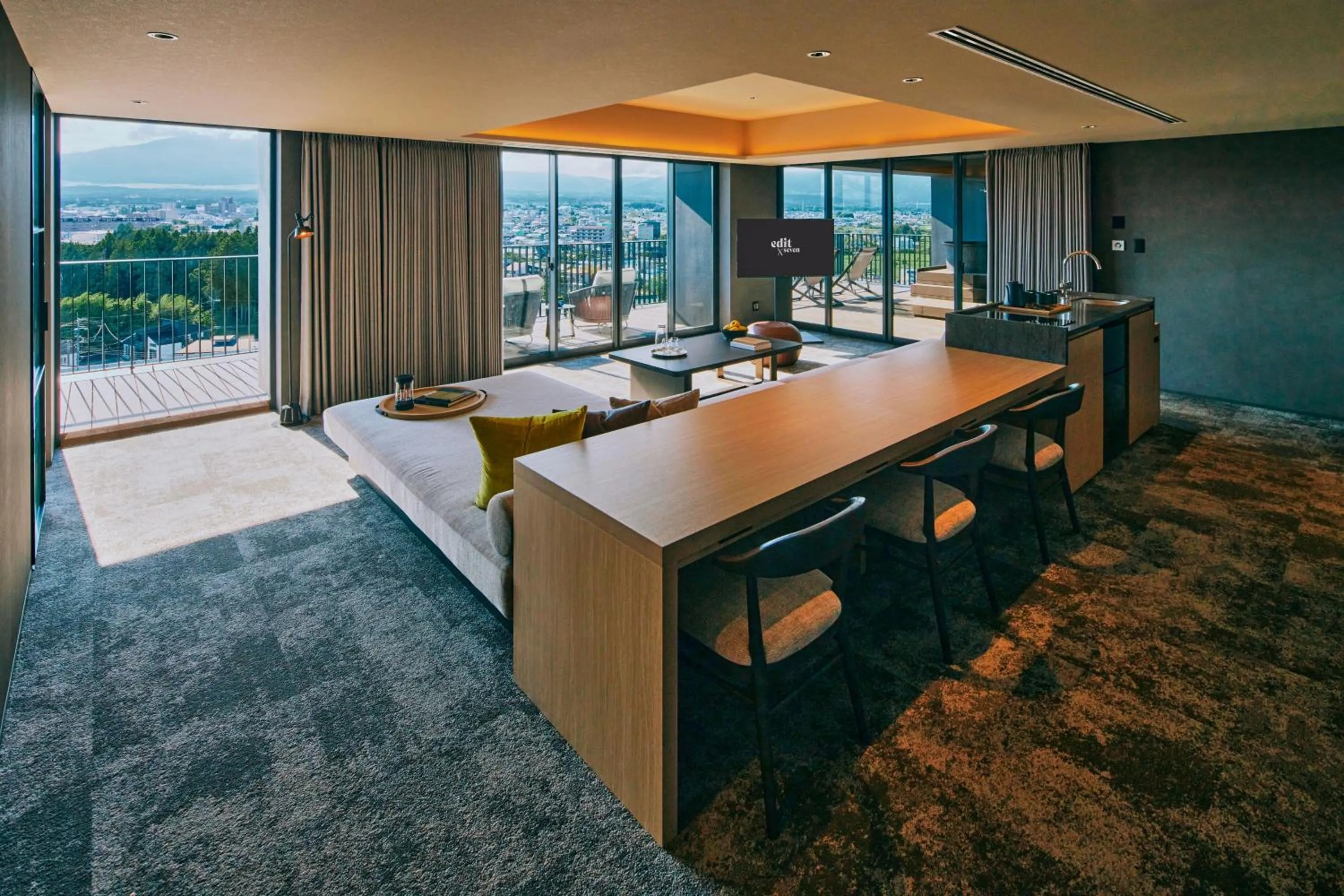 Living room in edit x seven FUJI GOTEMBA