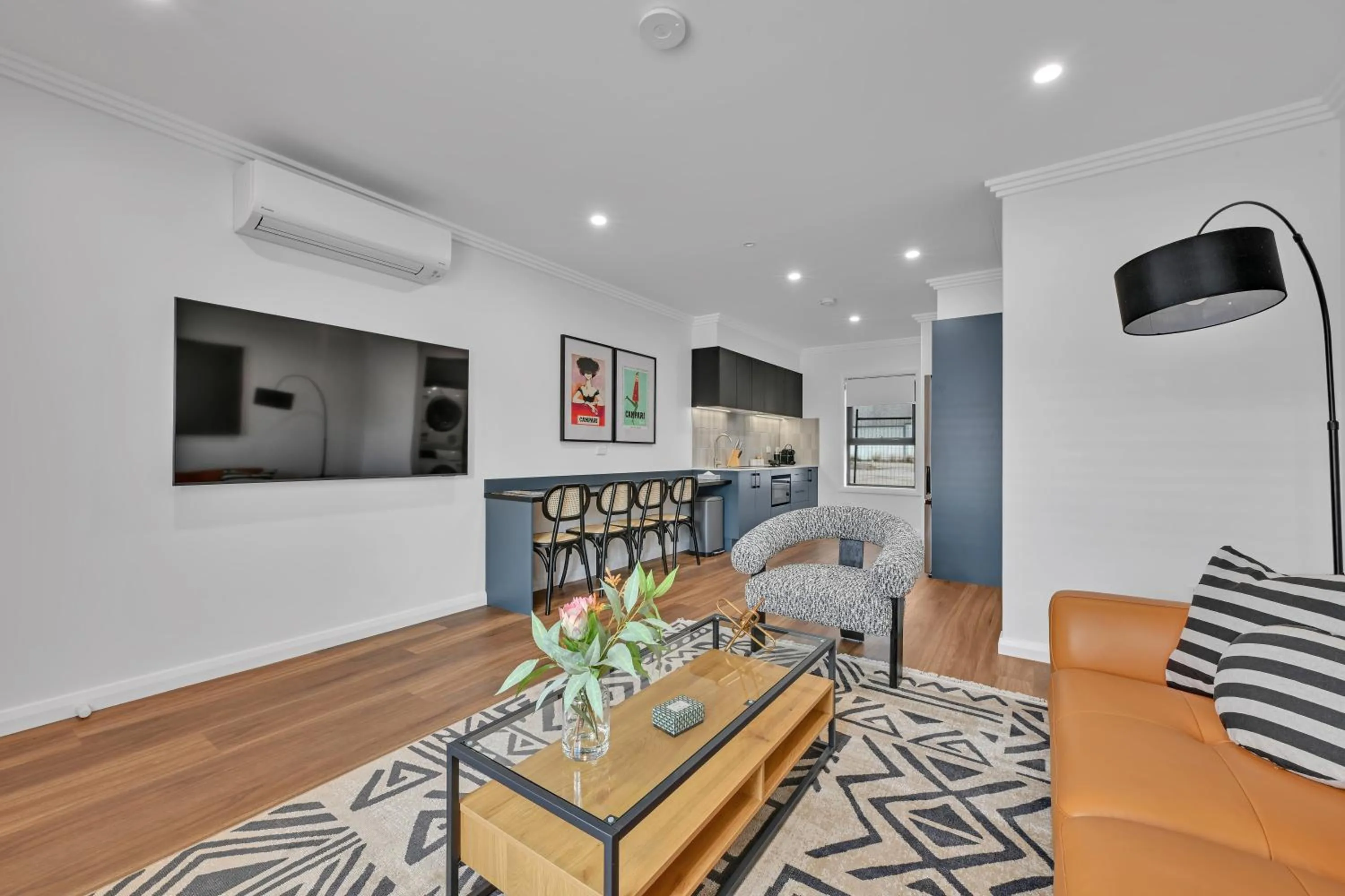 Living room in The Mac