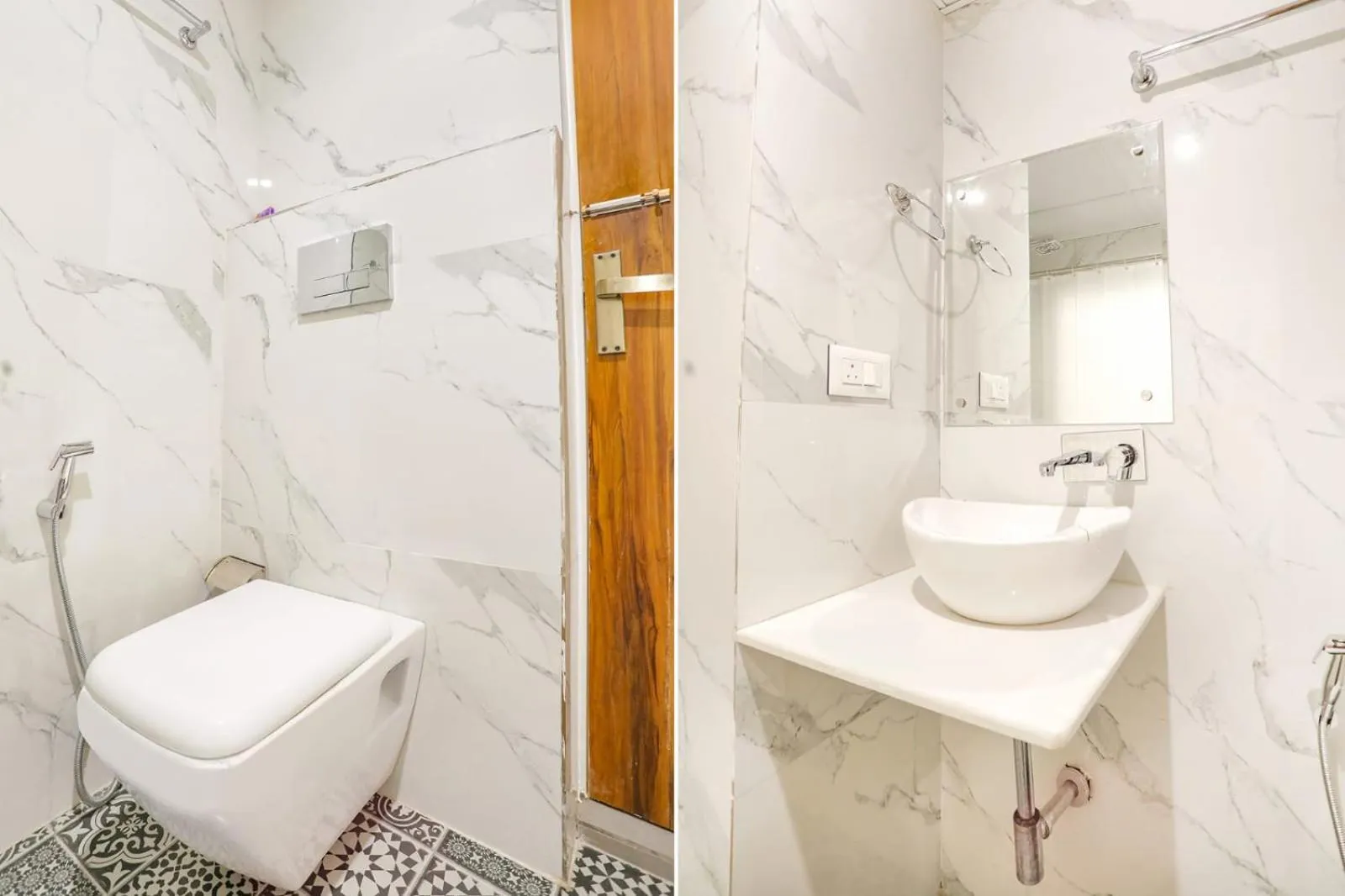 Toilet in hotel-montreal rishikesh madhuban inn