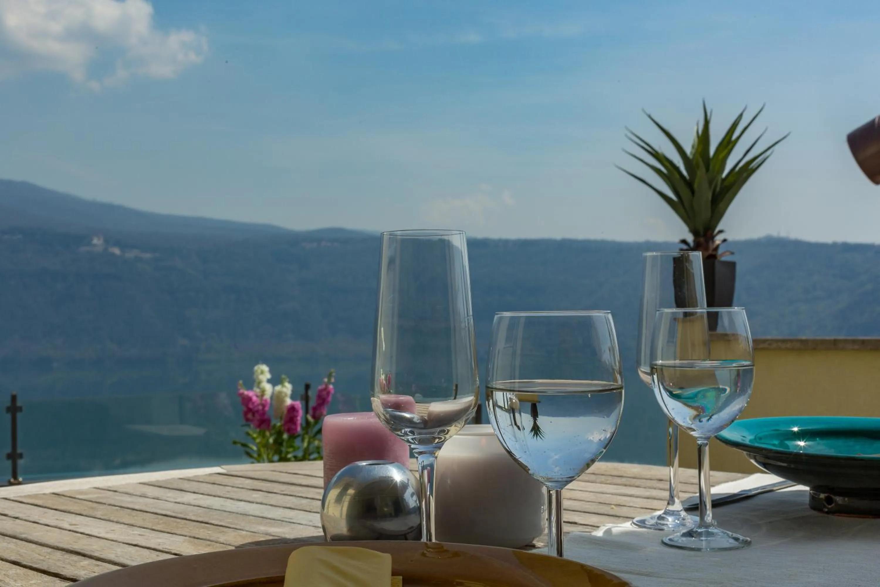 Patio in Hotel Castel Gandolfo