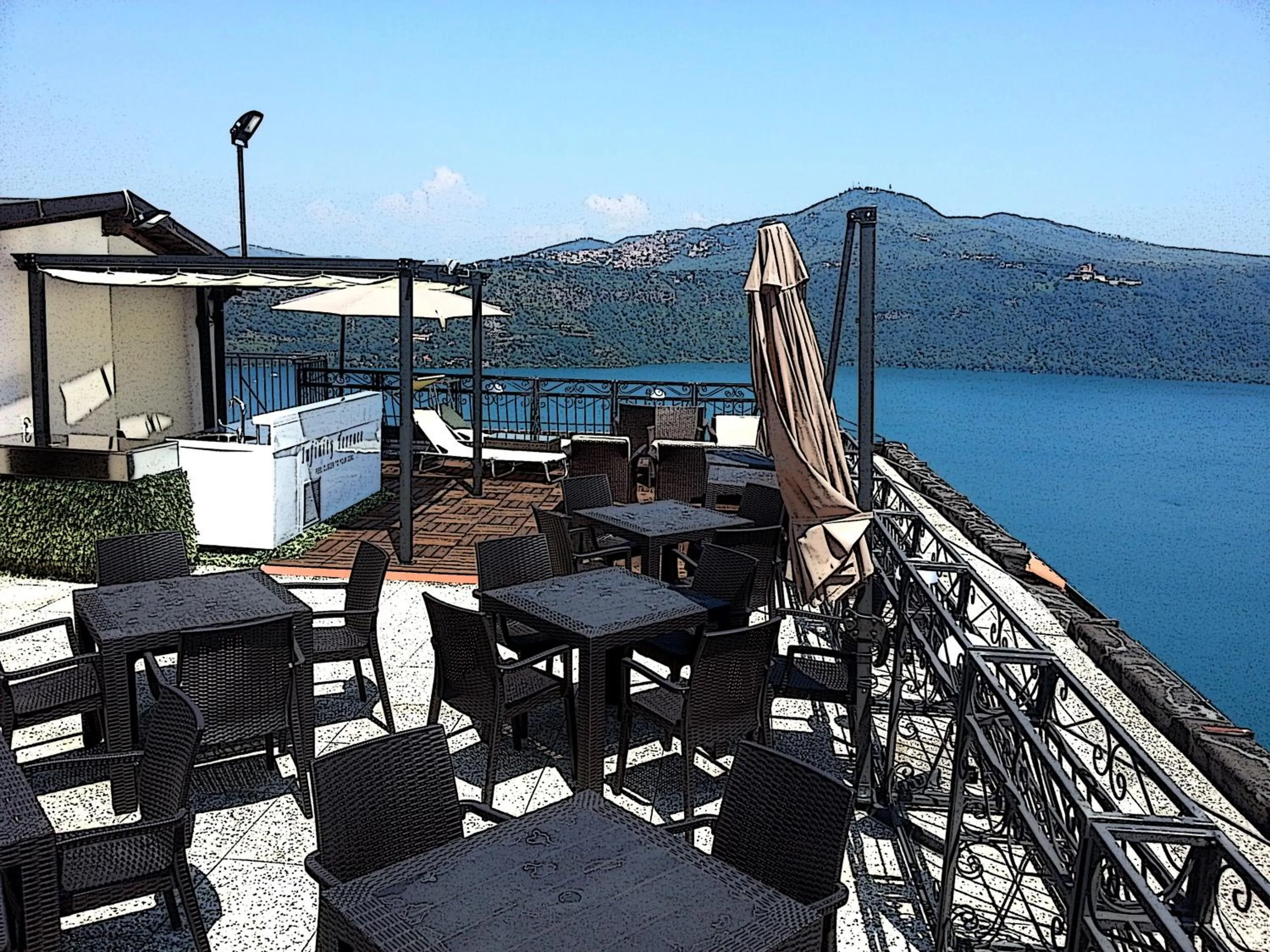 Bird's eye view in Hotel Castel Gandolfo