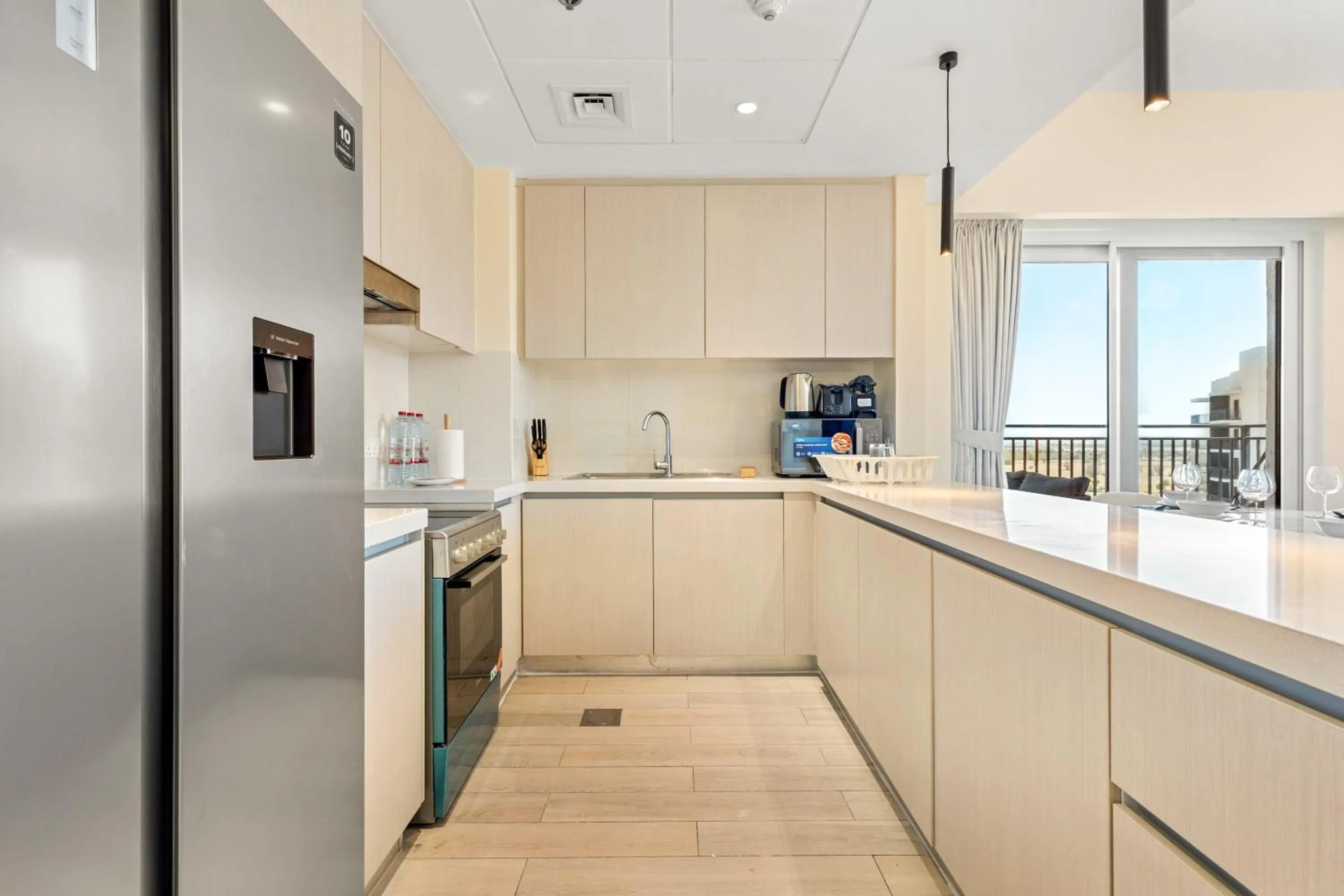 Kitchen or kitchenette in Desert Key - Perfectly Located Yas Island Premier Apts
