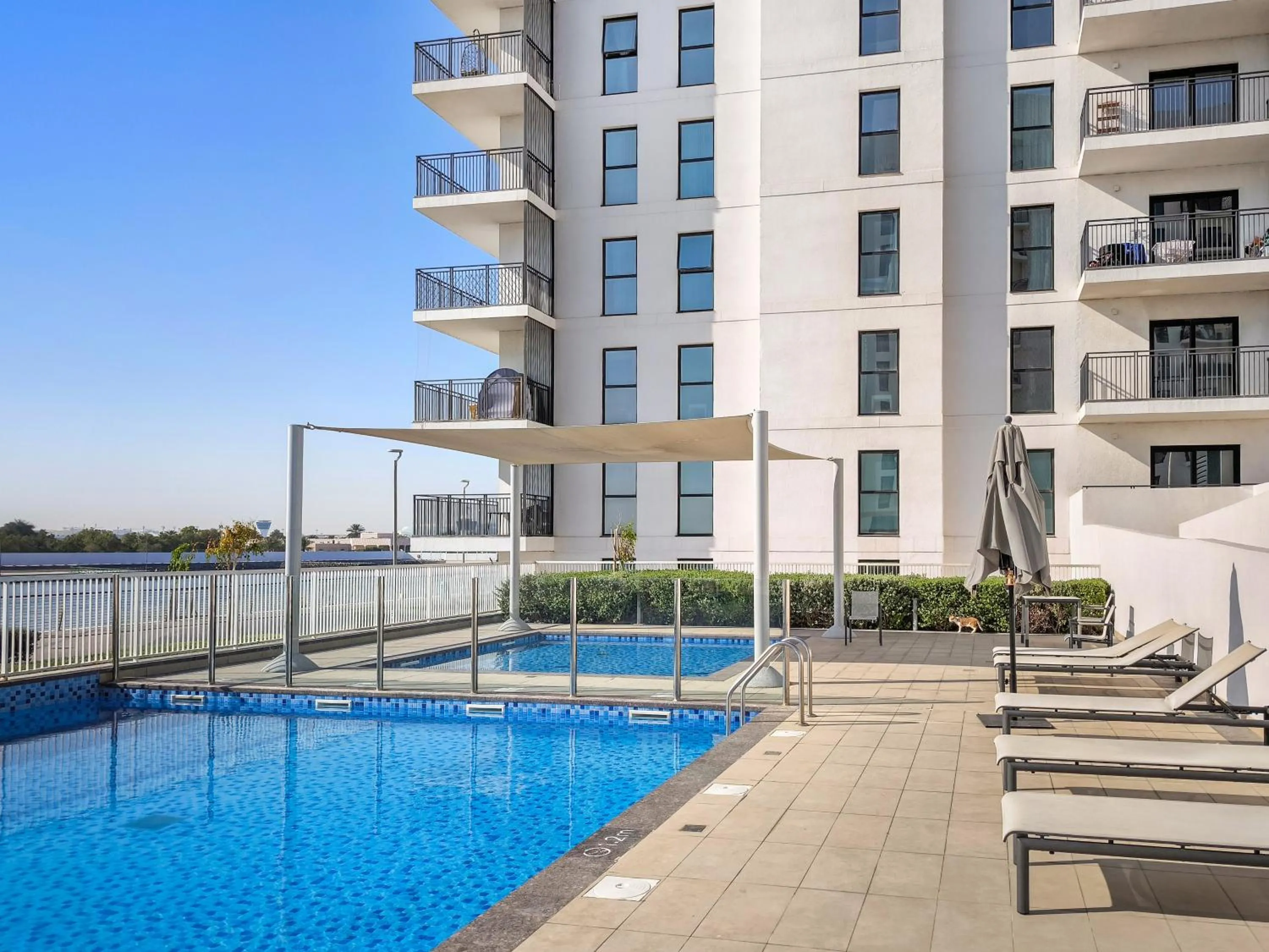 Swimming pool in Desert Key - Perfectly Located Yas Island Premier Apts