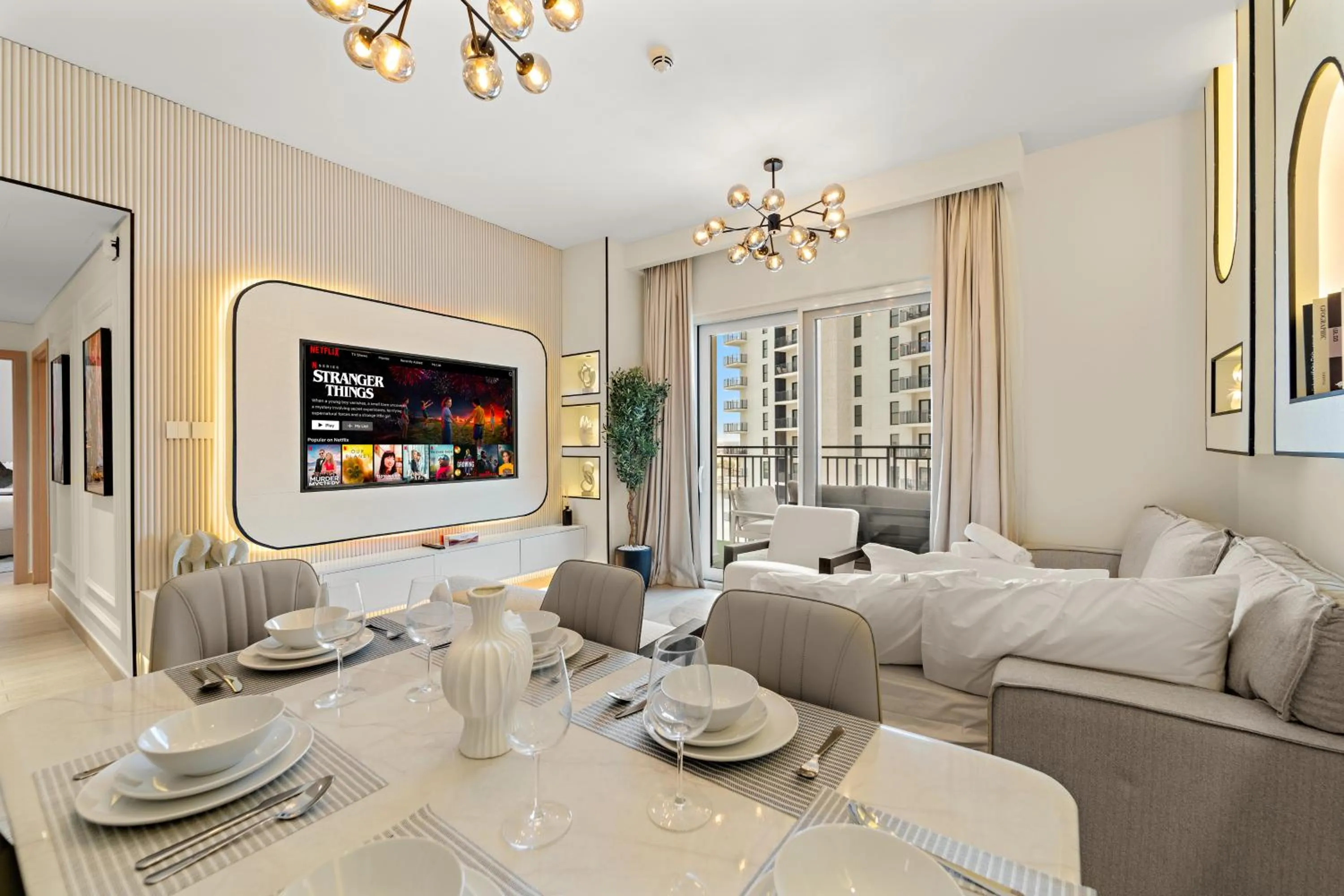 Living room in Desert Key - Perfectly Located Yas Island Premier Apts