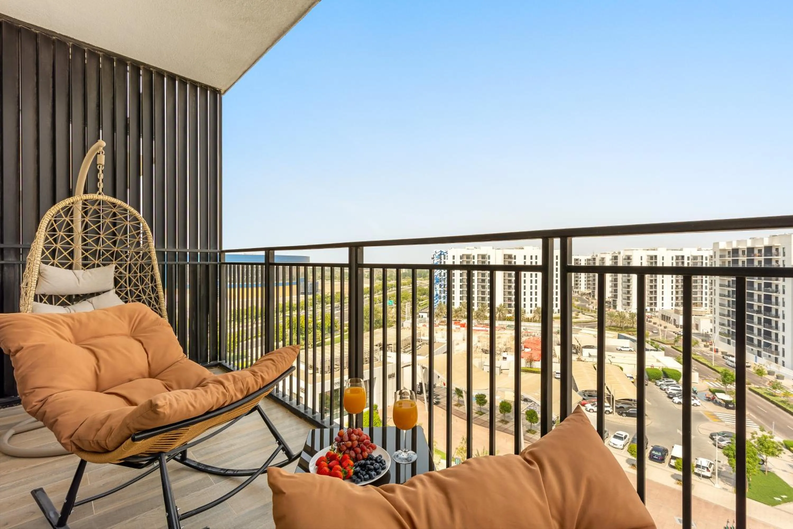 Balcony/Terrace in Desert Key - Perfectly Located Yas Island Premier Apts