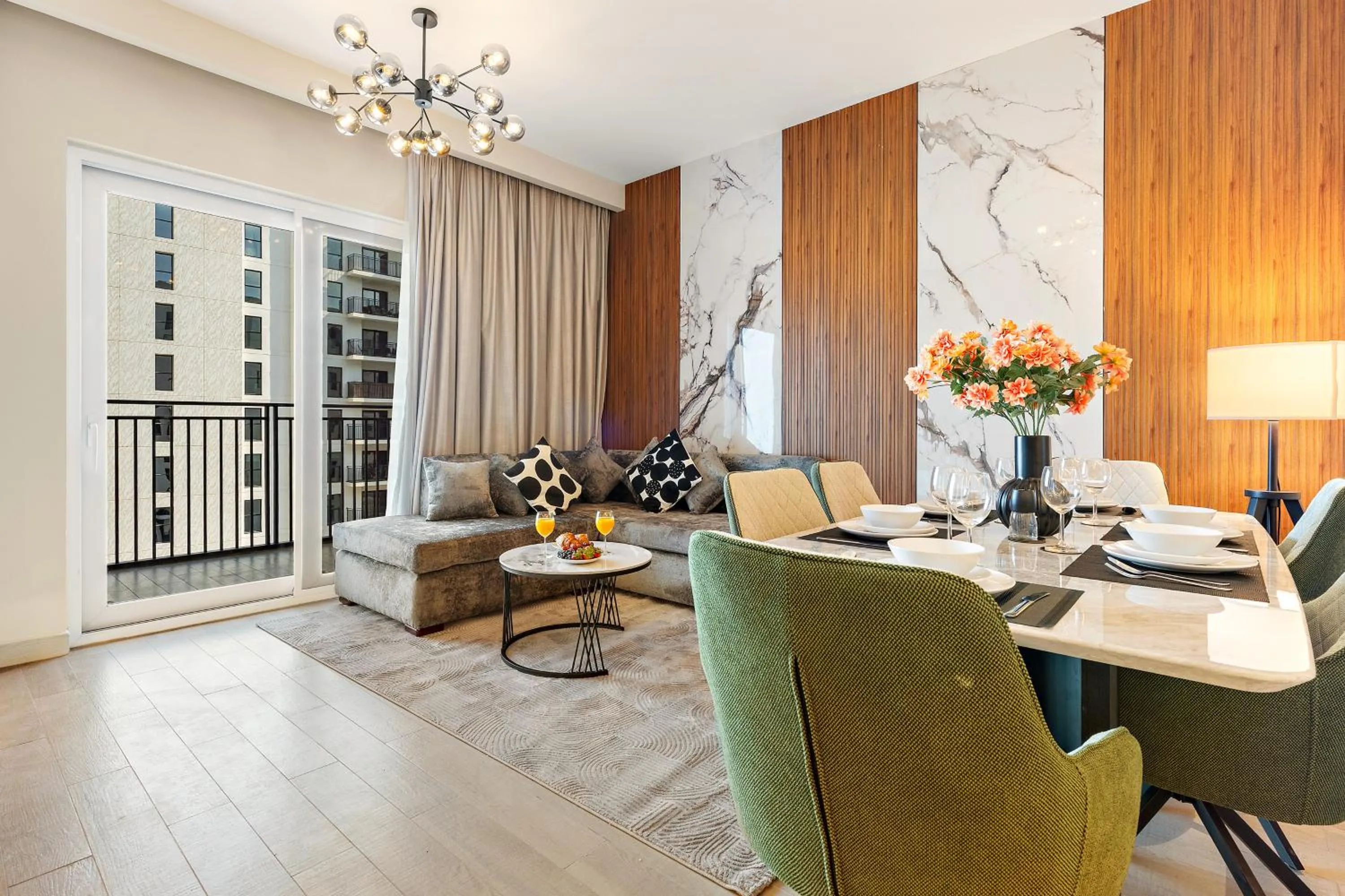 Living room in Desert Key - Perfectly Located Yas Island Premier Apts