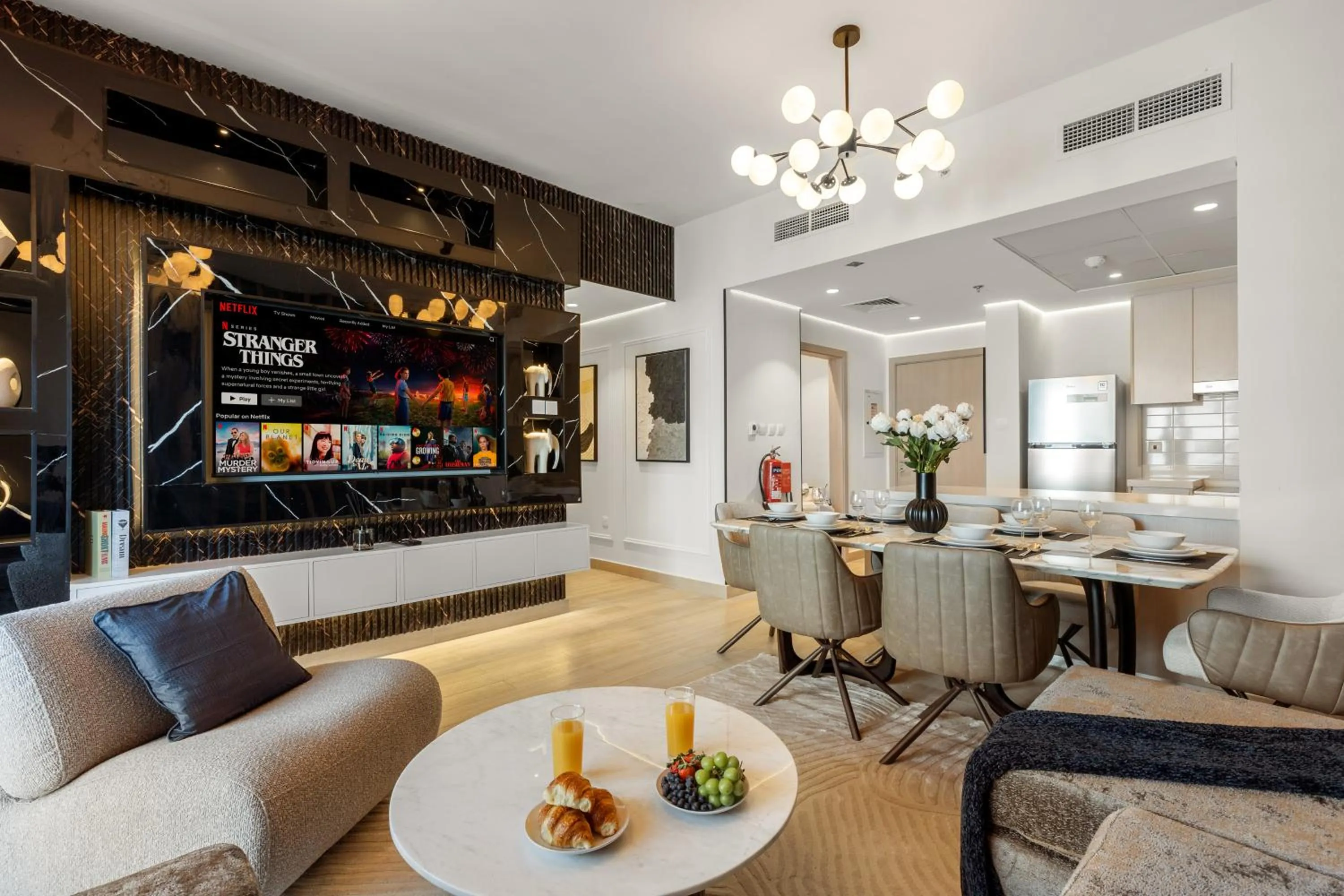 Living room in Desert Key - Perfectly Located Yas Island Premier Apts