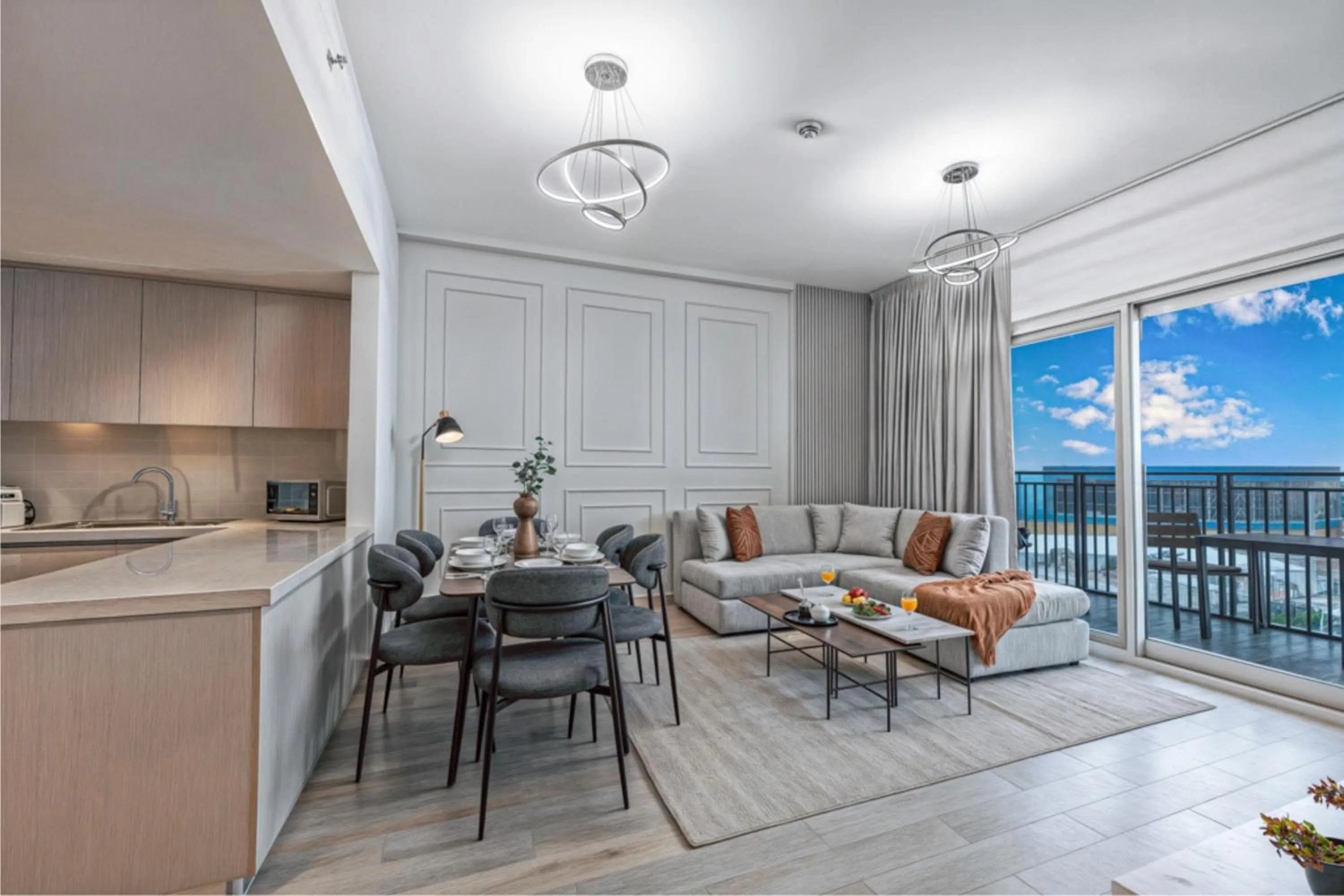 Living room in Desert Key - Perfectly Located Yas Island Premier Apts