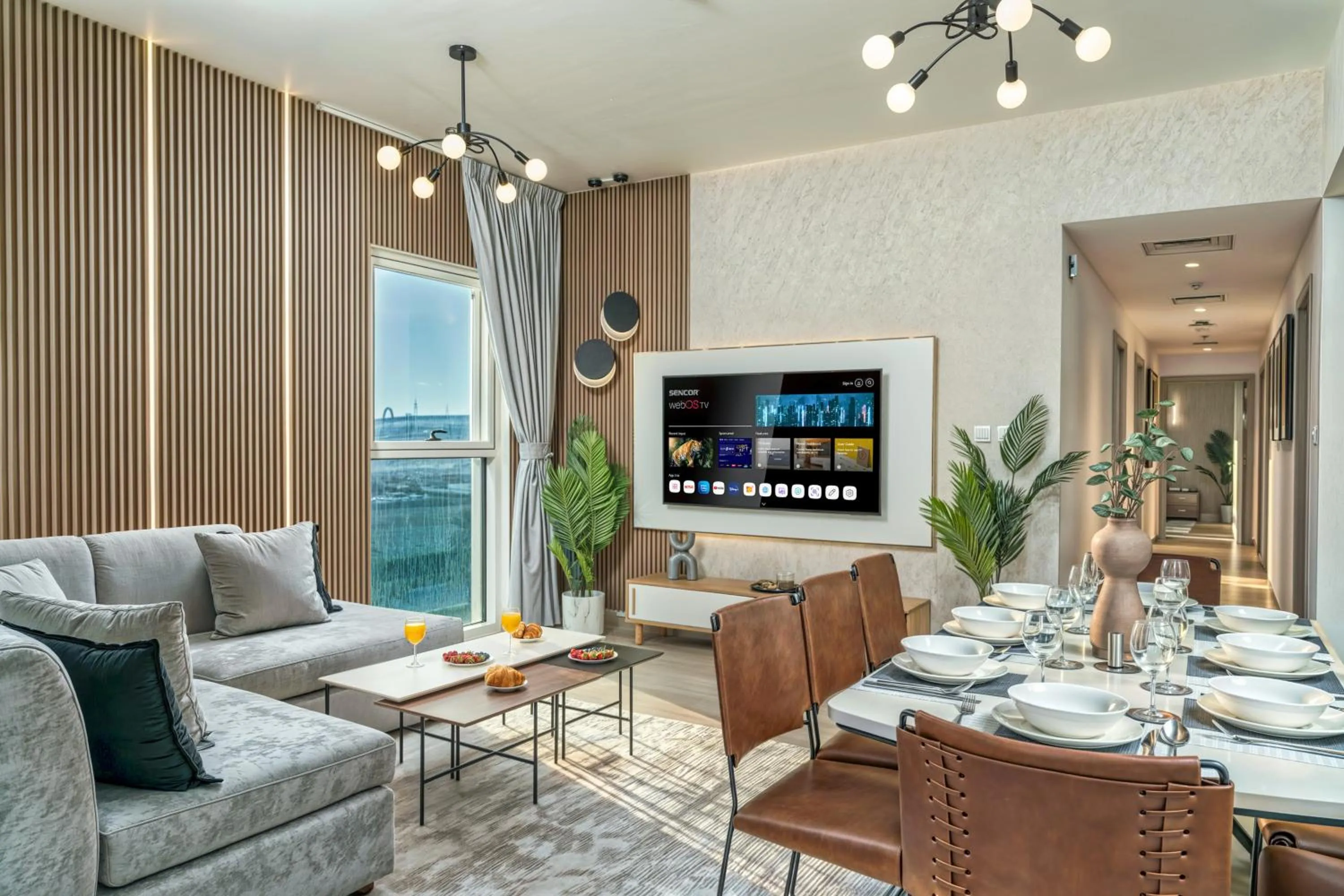 Dining area in Desert Key - Perfectly Located Yas Island Premier Apts