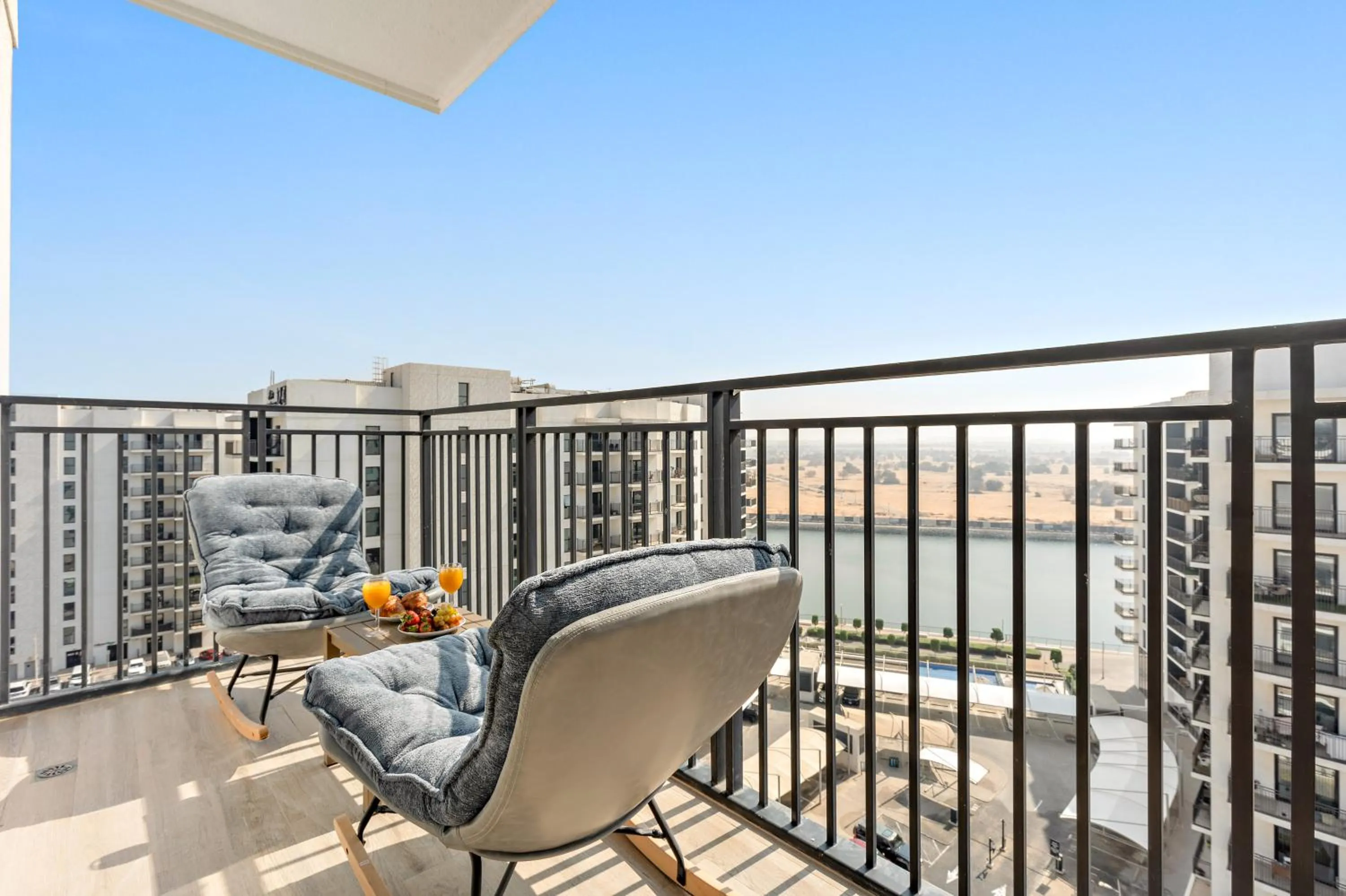 Balcony/Terrace in Desert Key - Perfectly Located Yas Island Premier Apts