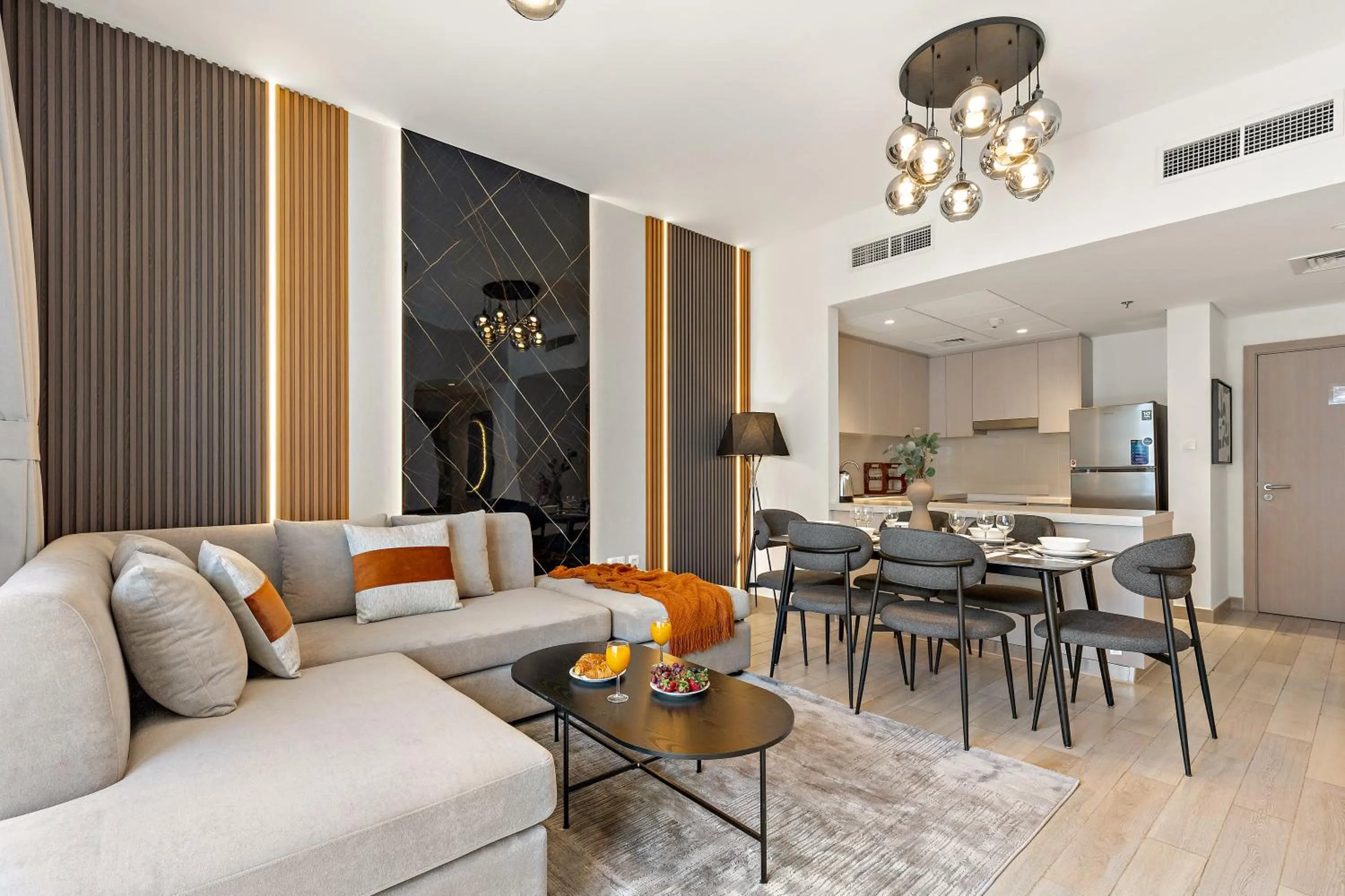 Living room in Desert Key - Perfectly Located Yas Island Premier Apts