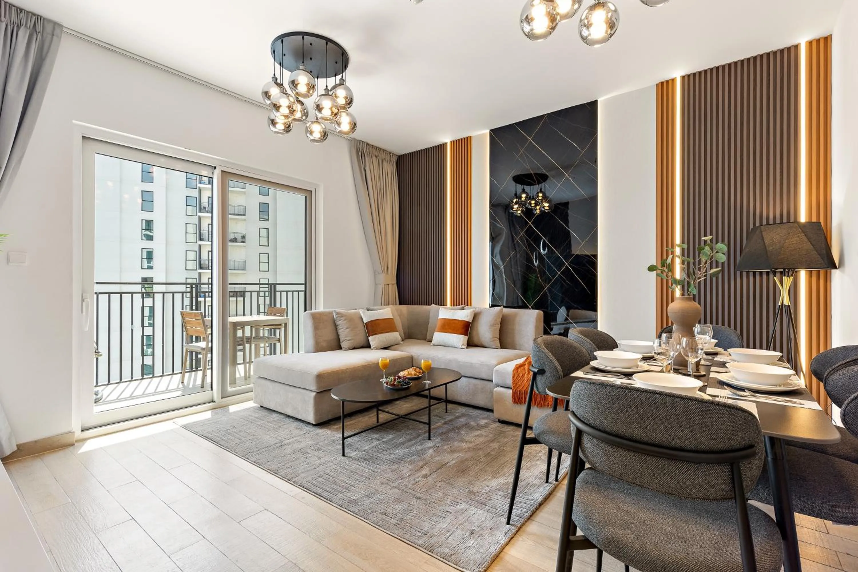 Living room in Desert Key - Perfectly Located Yas Island Premier Apts