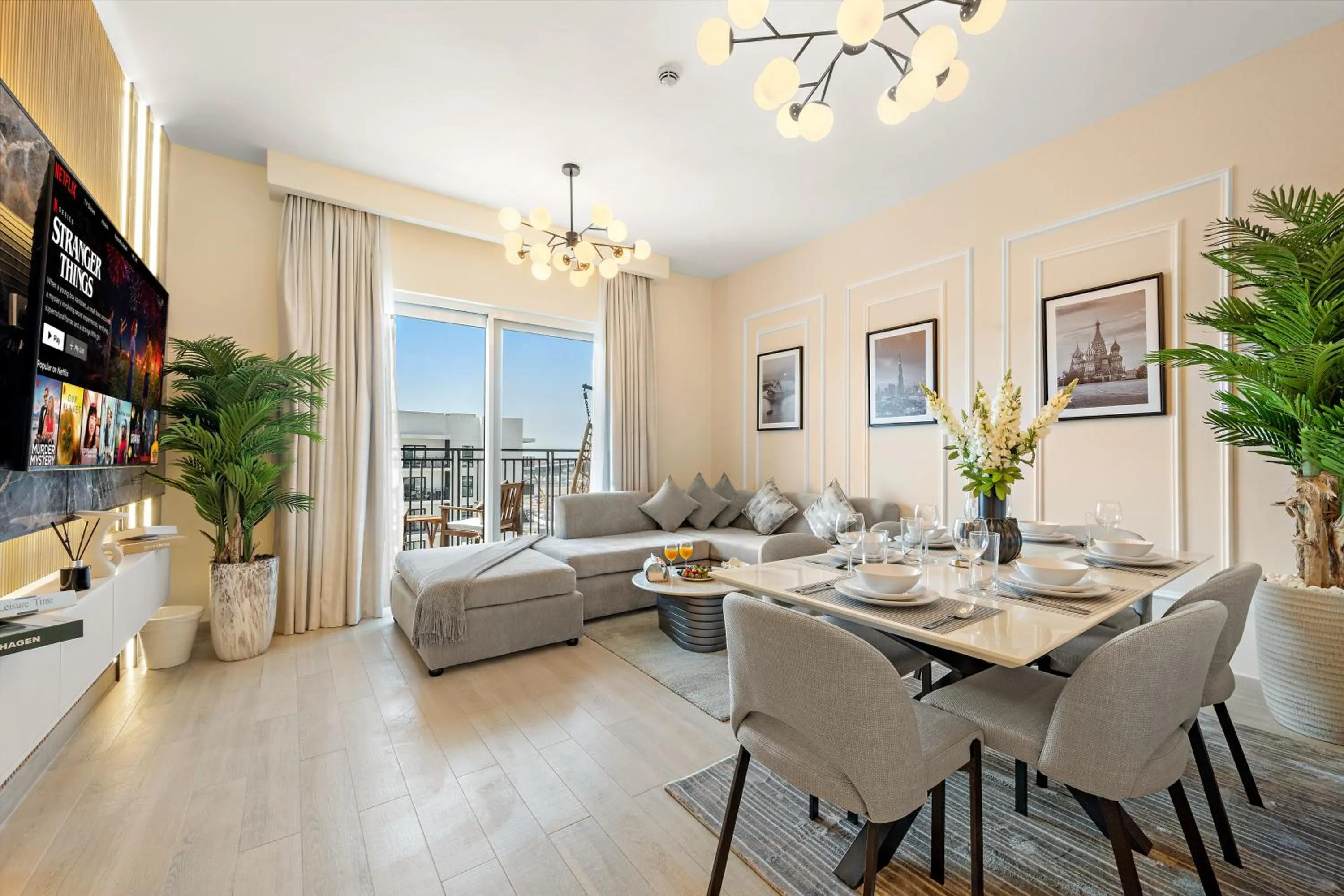 Living room in Desert Key - Perfectly Located Yas Island Premier Apts