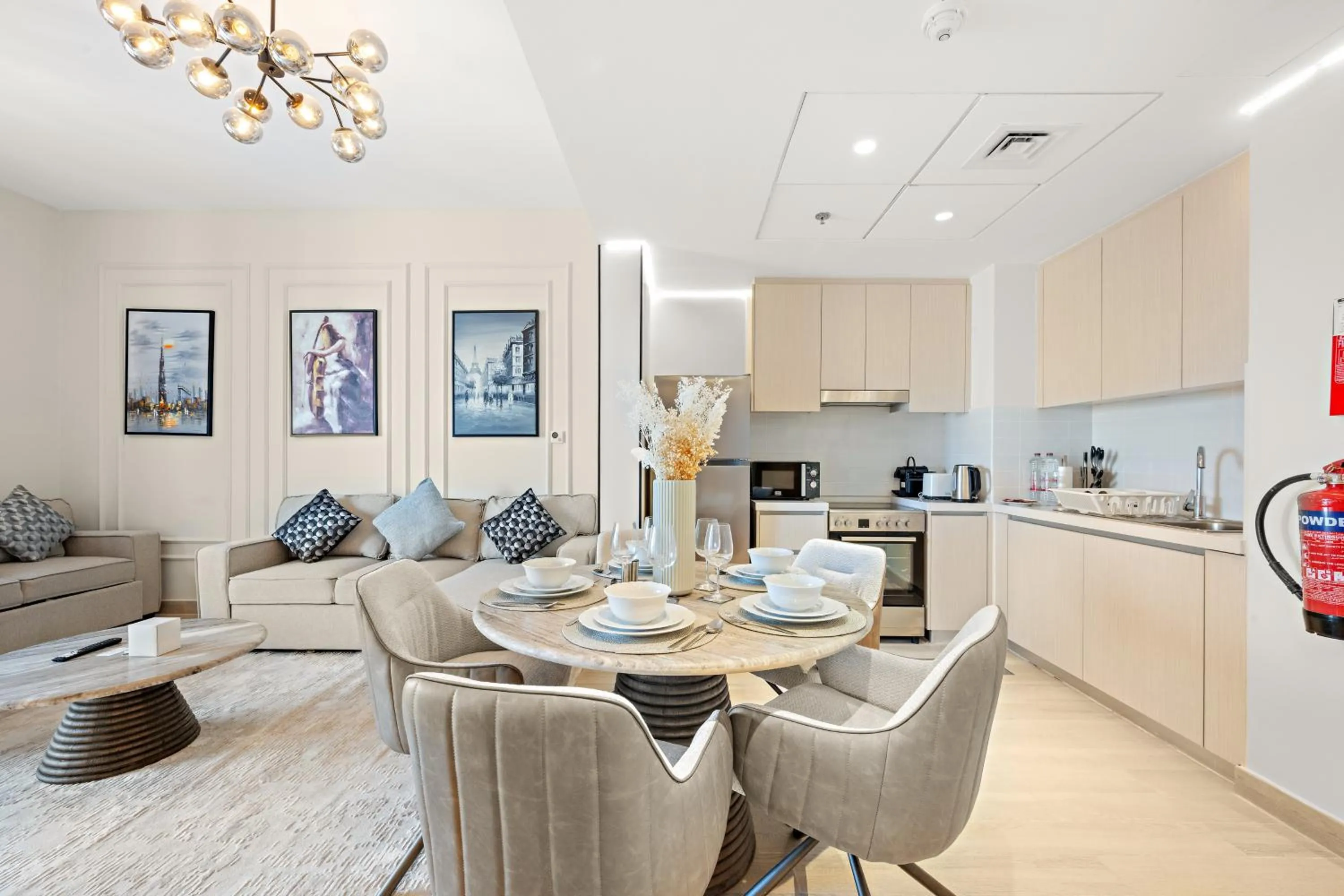 Living room in Desert Key - Perfectly Located Yas Island Premier Apts