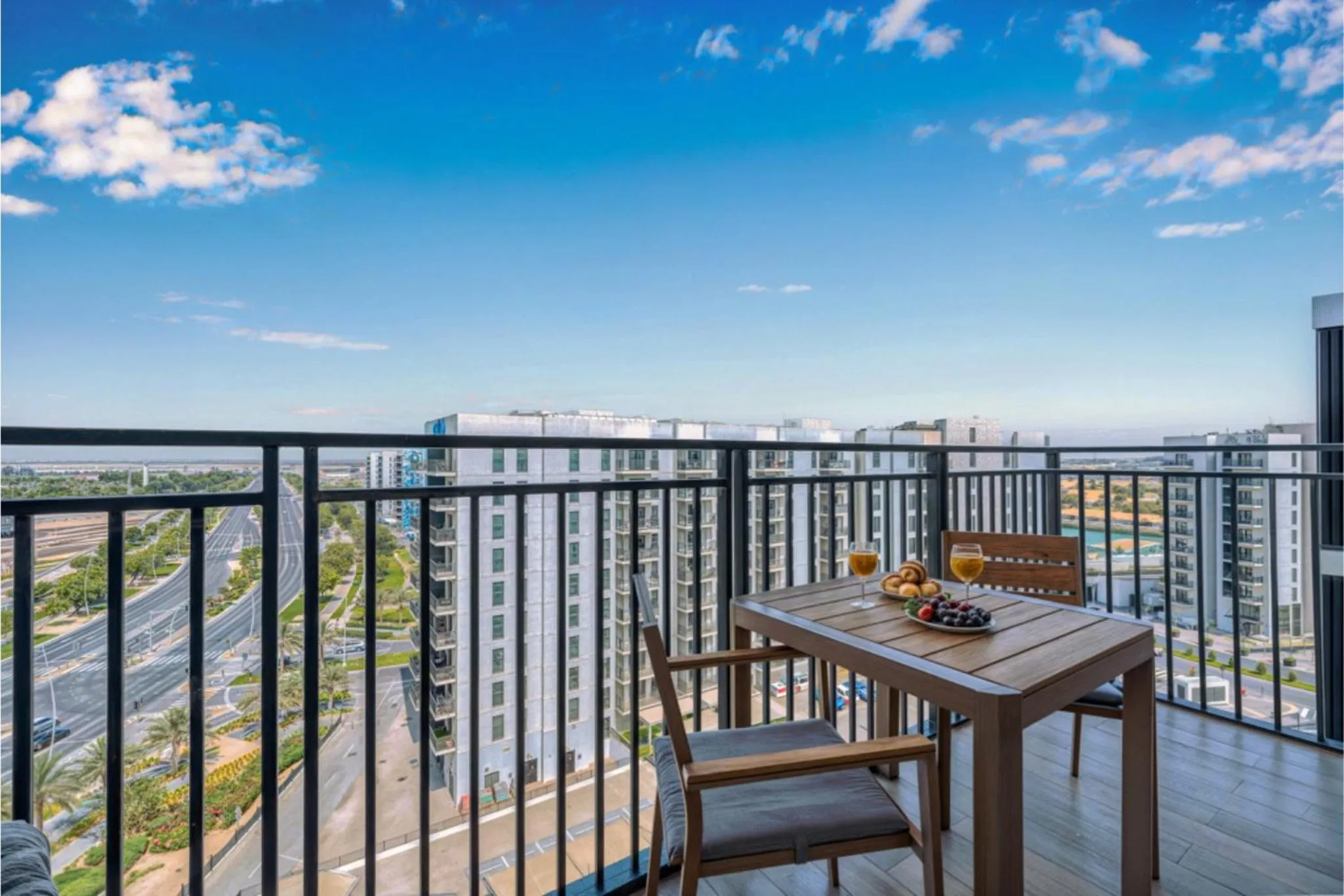 Balcony/Terrace in Desert Key - Perfectly Located Yas Island Premier Apts