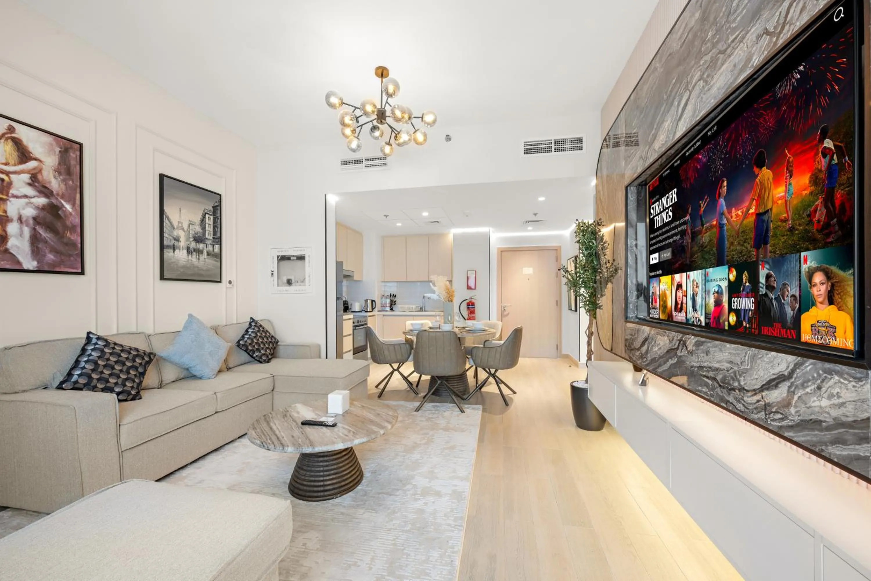 Living room in Desert Key - Perfectly Located Yas Island Premier Apts