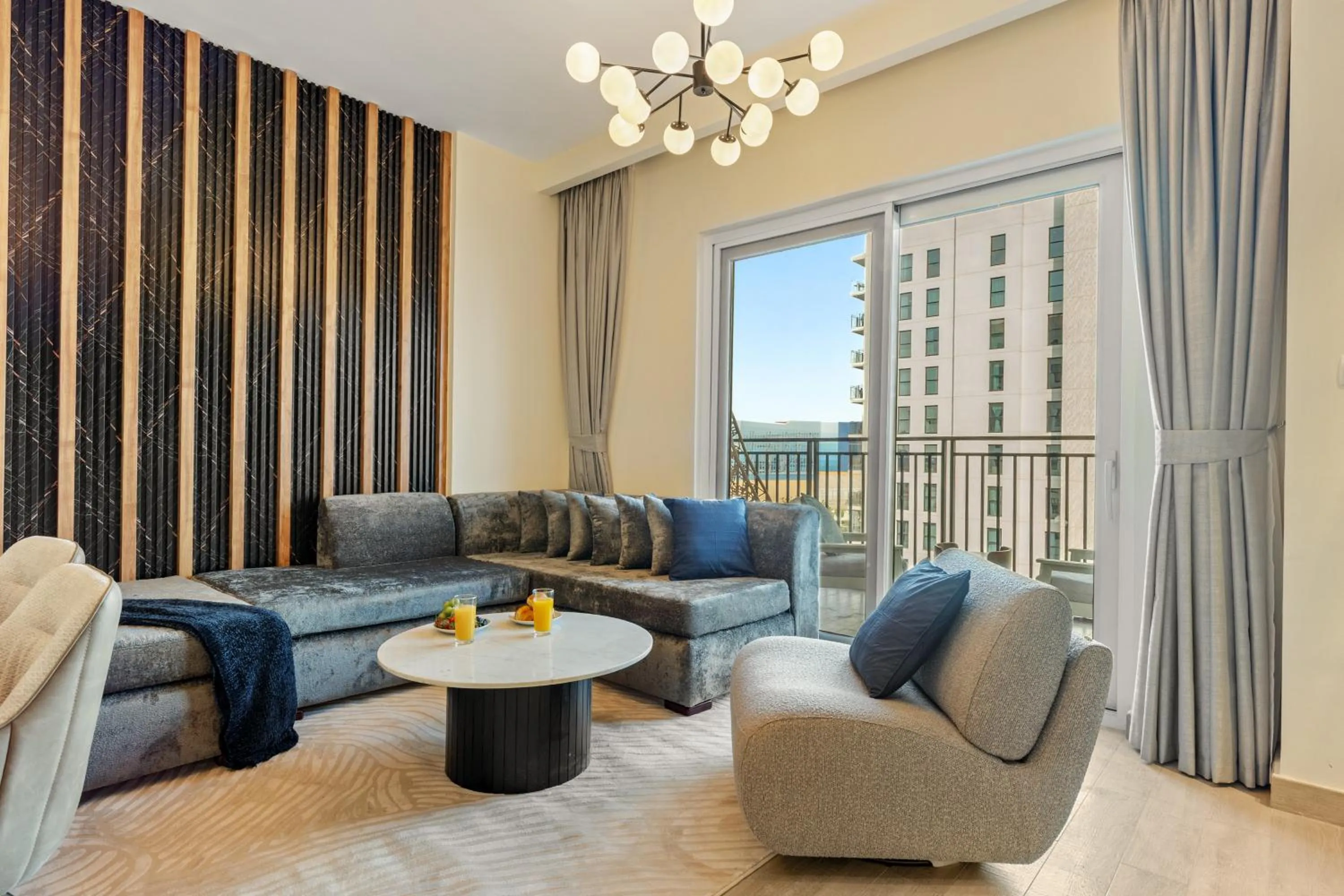 Living room in Desert Key - Perfectly Located Yas Island Premier Apts