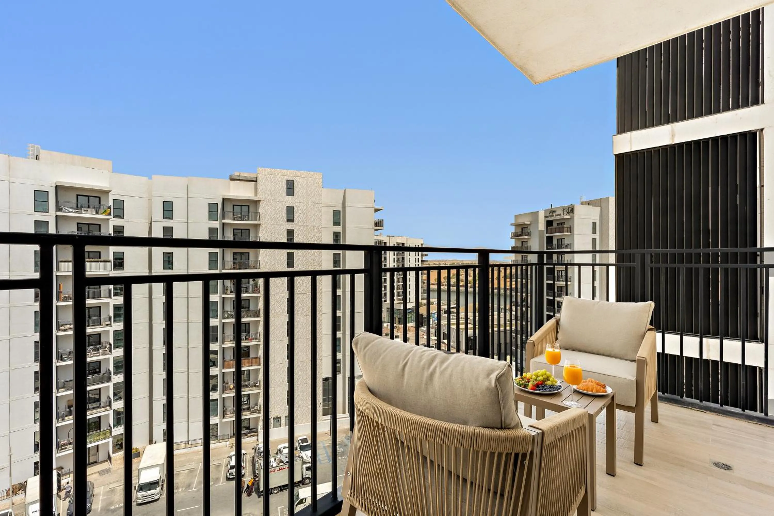 Balcony/Terrace in Desert Key - Perfectly Located Yas Island Premier Apts