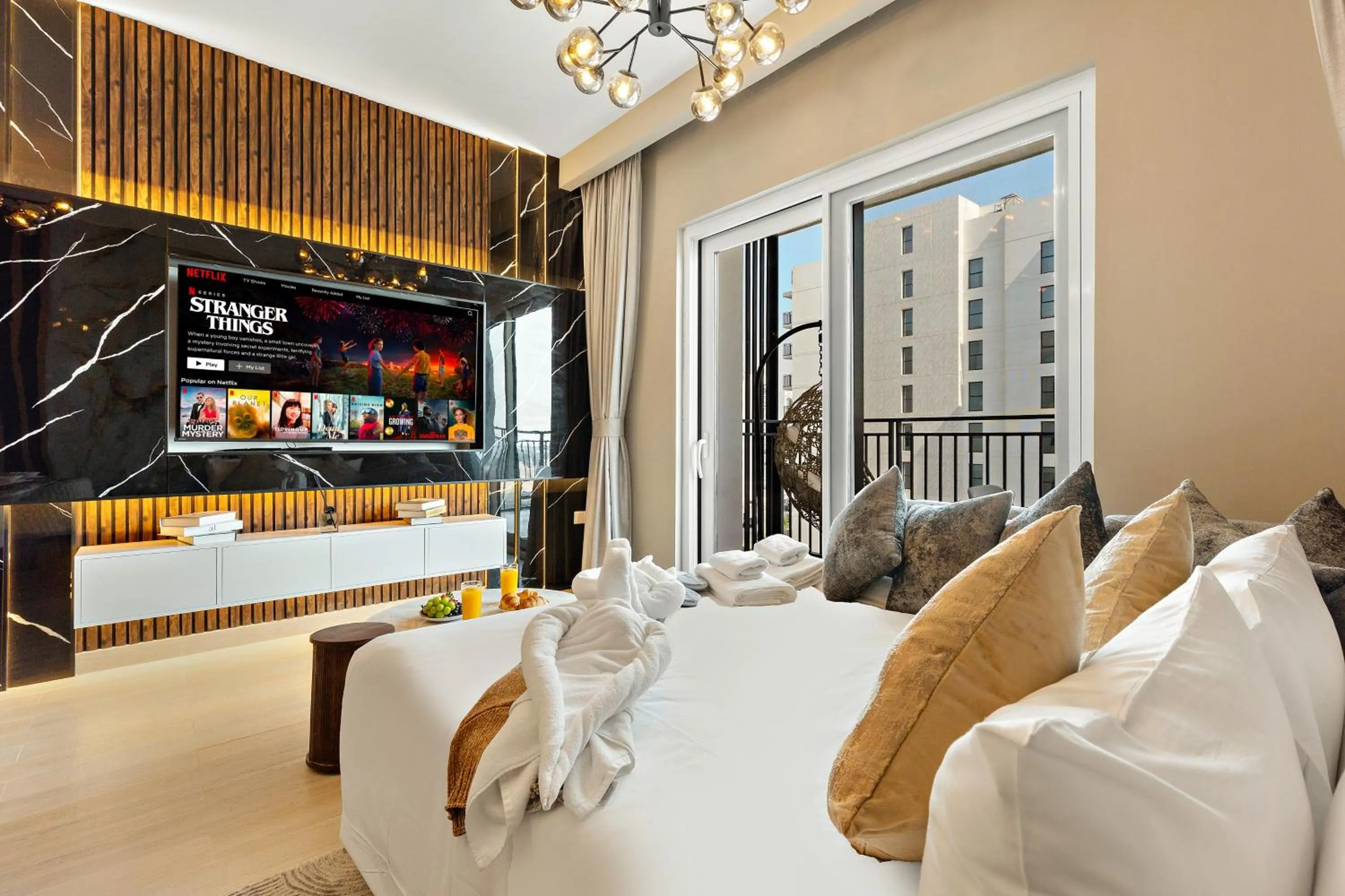 Living room in Desert Key - Perfectly Located Yas Island Premier Apts