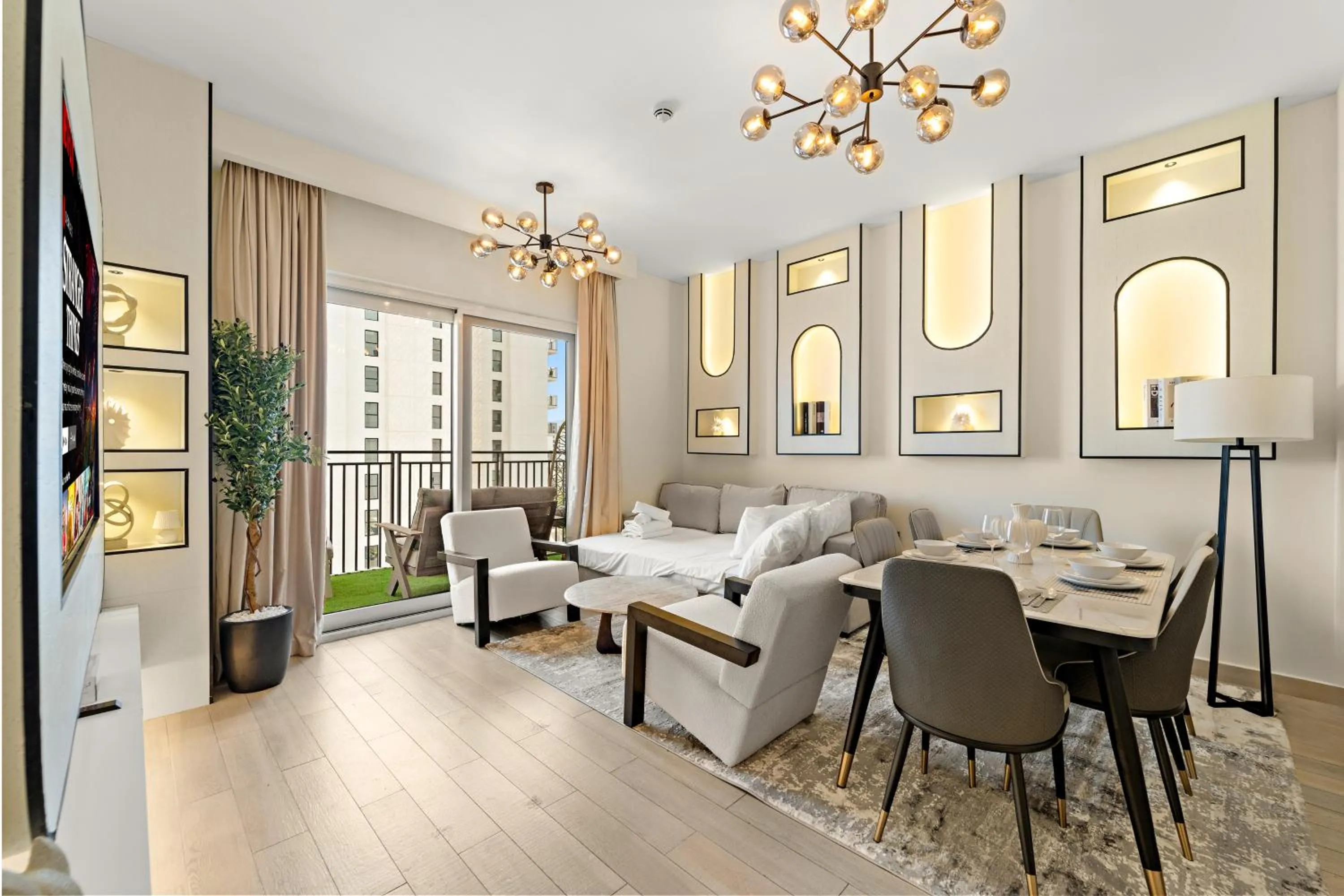 Balcony/Terrace in Desert Key - Perfectly Located Yas Island Premier Apts