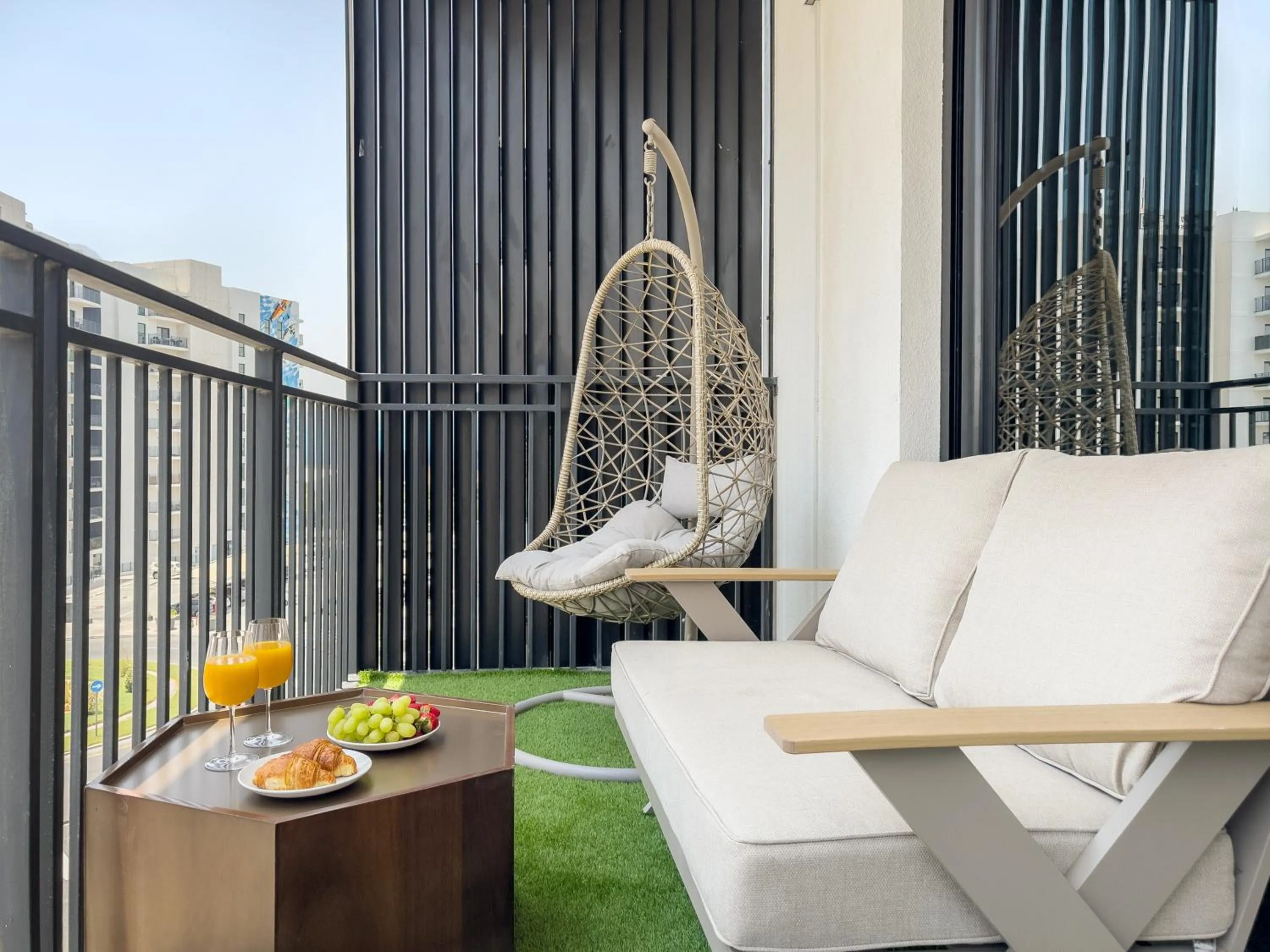 Balcony/Terrace in Desert Key - Perfectly Located Yas Island Premier Apts